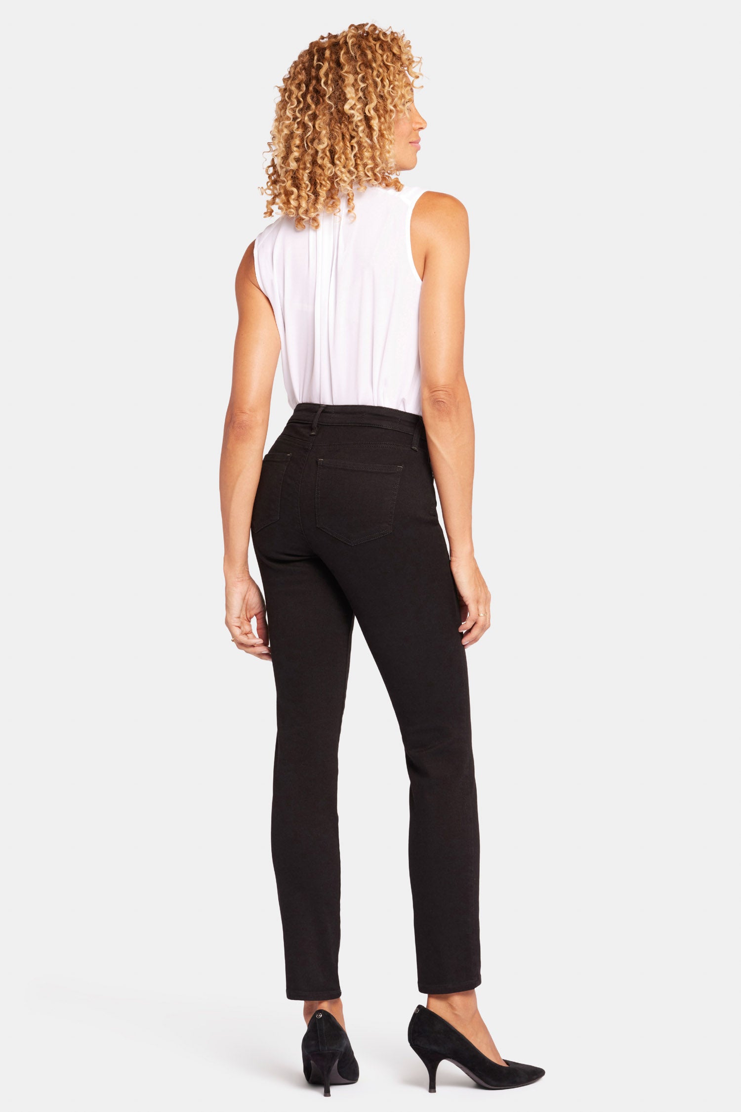 NYDJ Sheri Slim Jeans In Petite  - Black