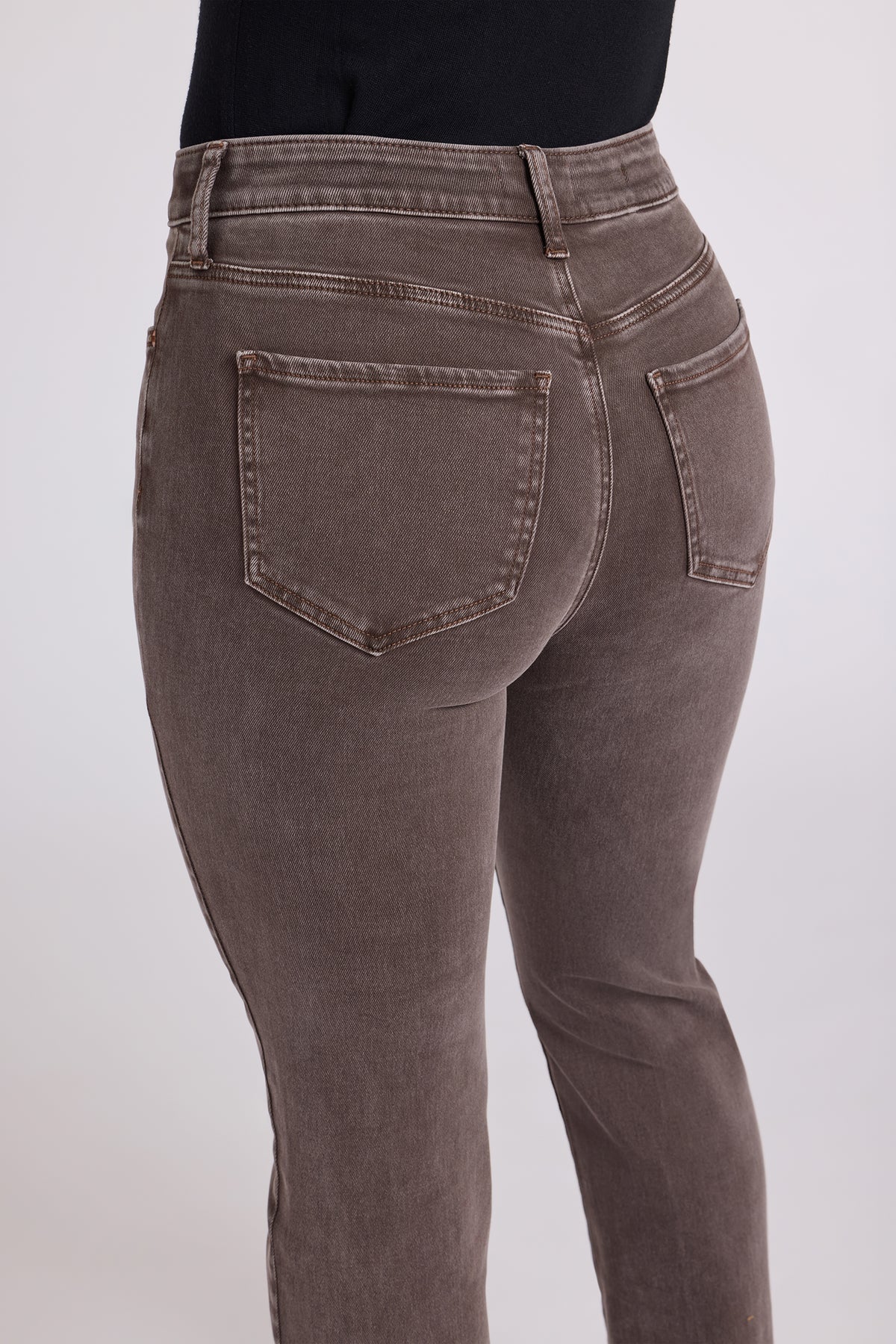 NYDJ Marilyn Straight Jeans In Petite With High Rise And 29" Inseam - Retro Espresso