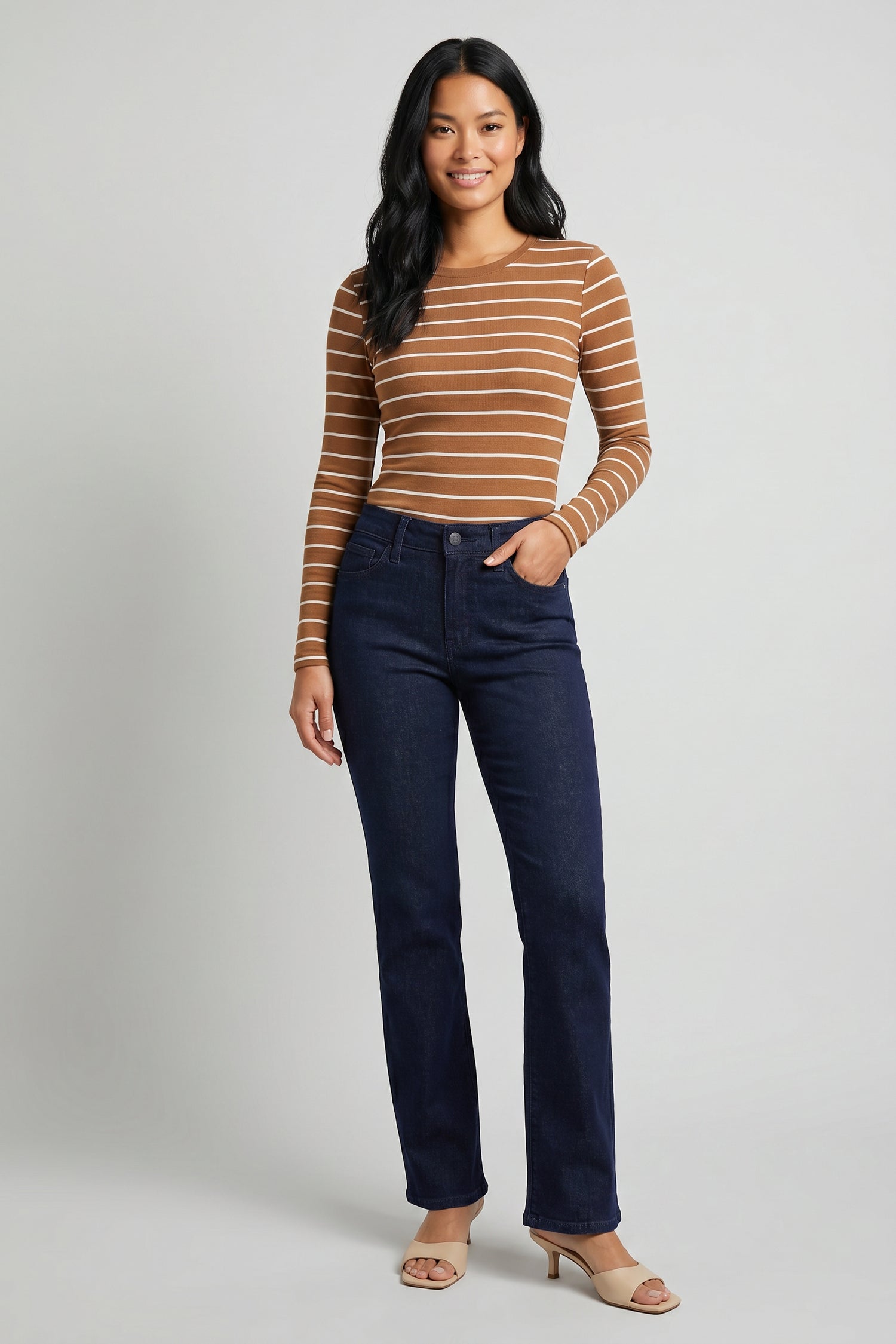 NYDJ Barbara Bootcut Jeans In Petite  - Rinse