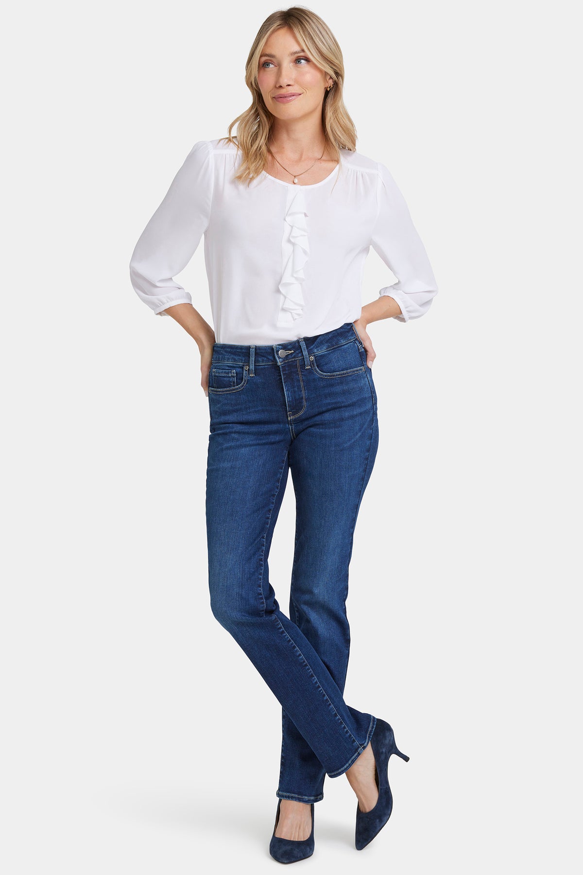 NYDJ Marilyn Straight Jeans In Petite  - Jordan