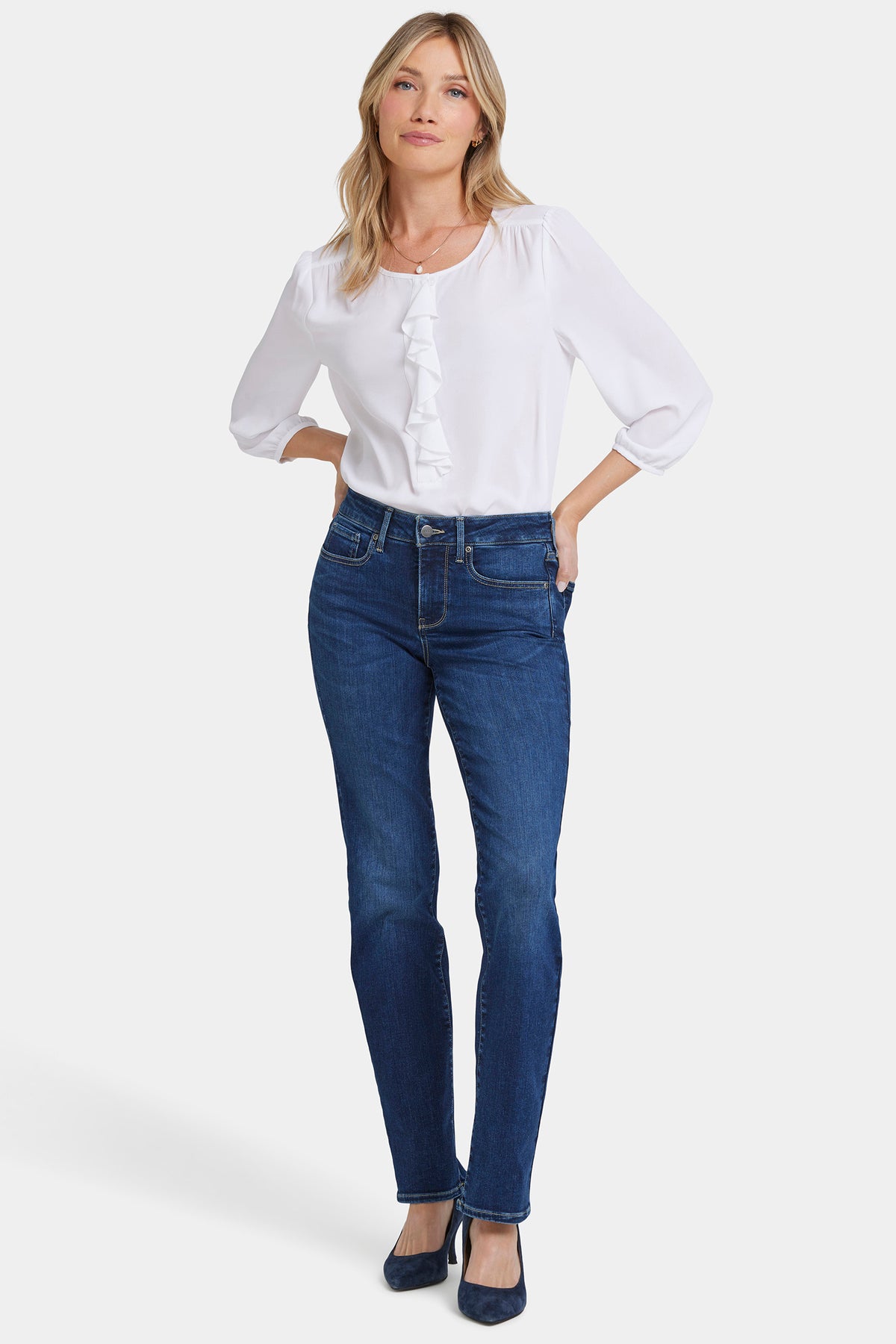 NYDJ Marilyn Straight Jeans In Petite  - Jordan