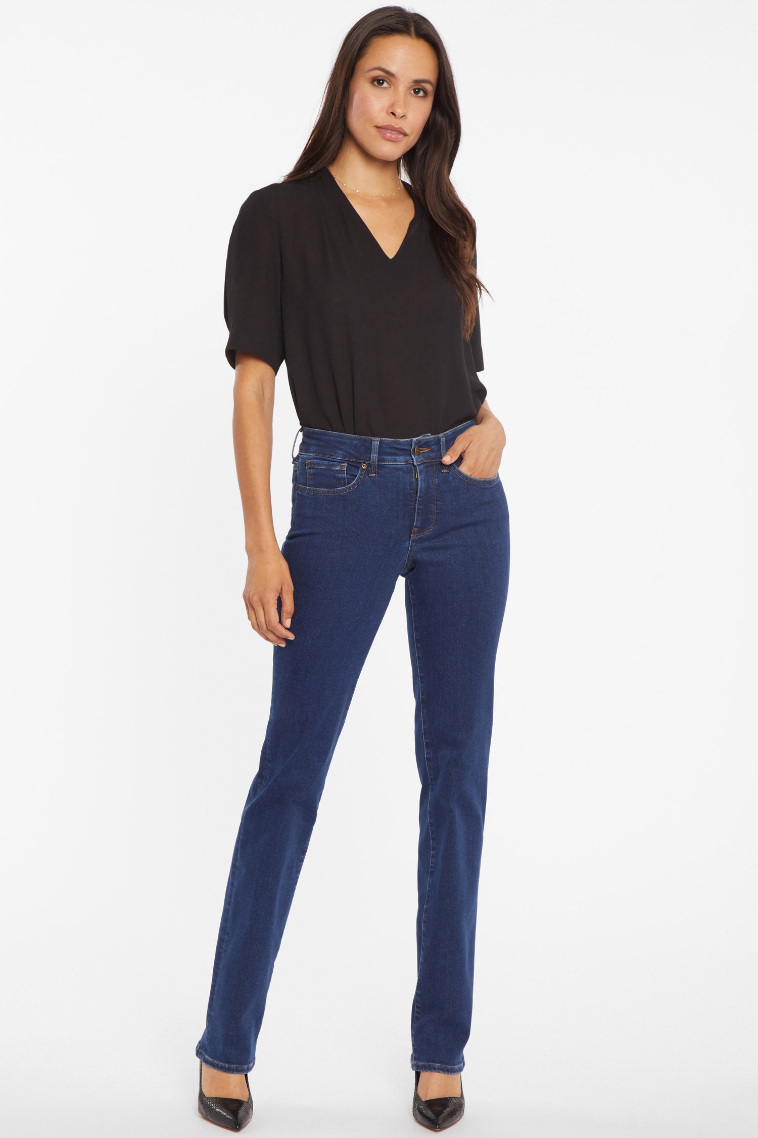NYDJ Marilyn Straight Jeans In Petite  - Quinn