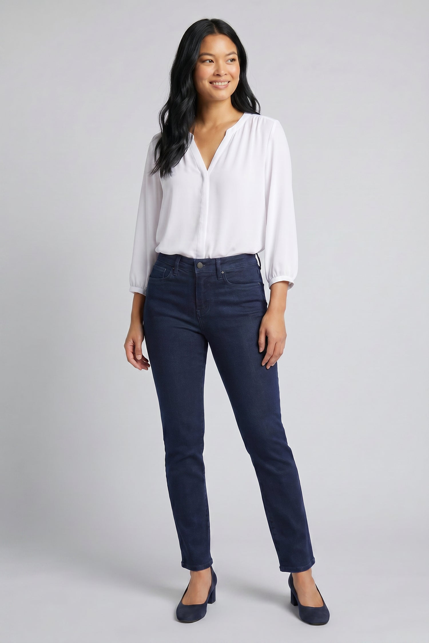 NYDJ Sheri Slim Jeans In Petite  - Rinse