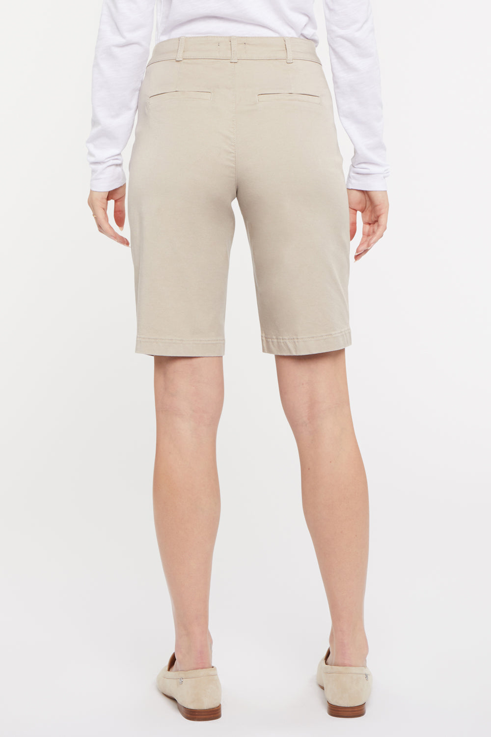NYDJ Bermuda Shorts In Petite In Stretch Twill - Feather