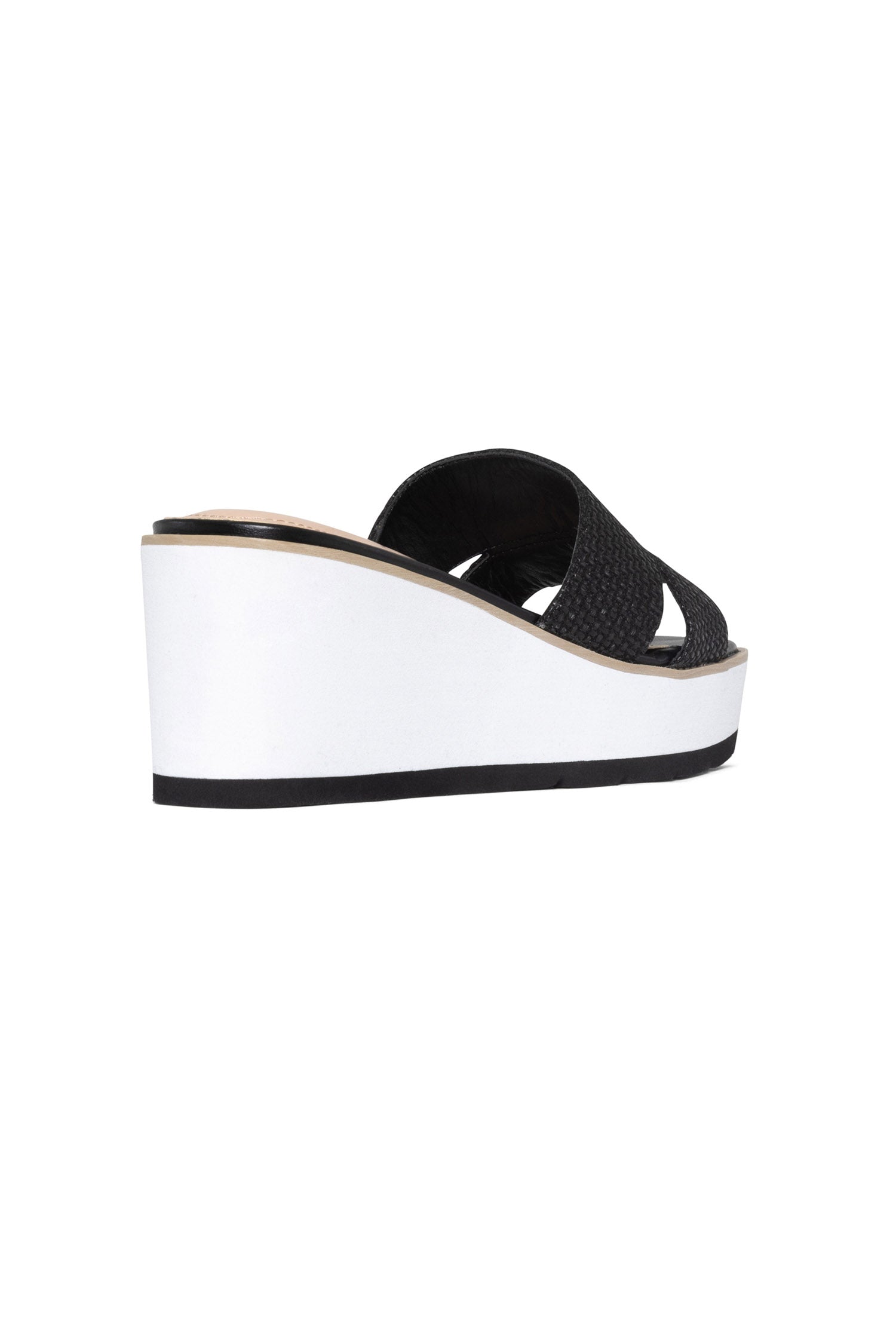 NYDJ Raizy Wedge Sandals In Jute - Black
