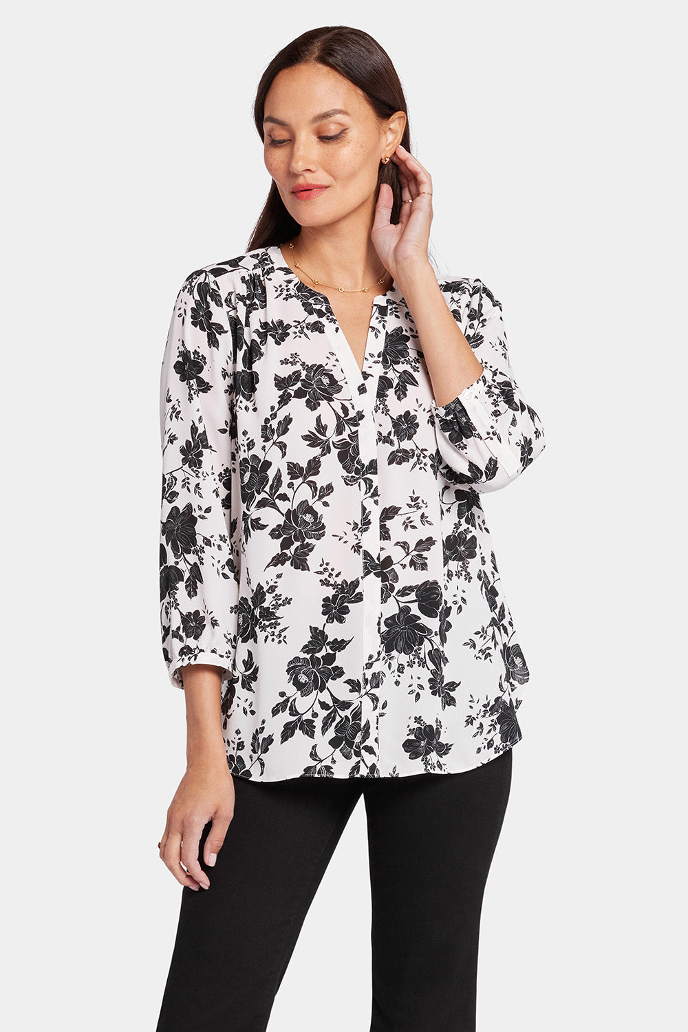 NYDJ Pintuck Blouse  - Penrose