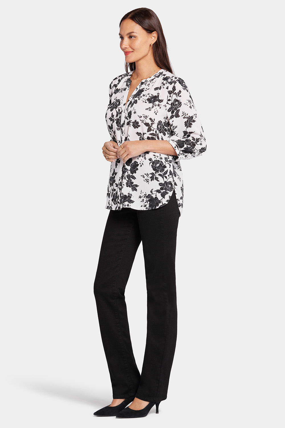 NYDJ Pintuck Blouse  - Penrose