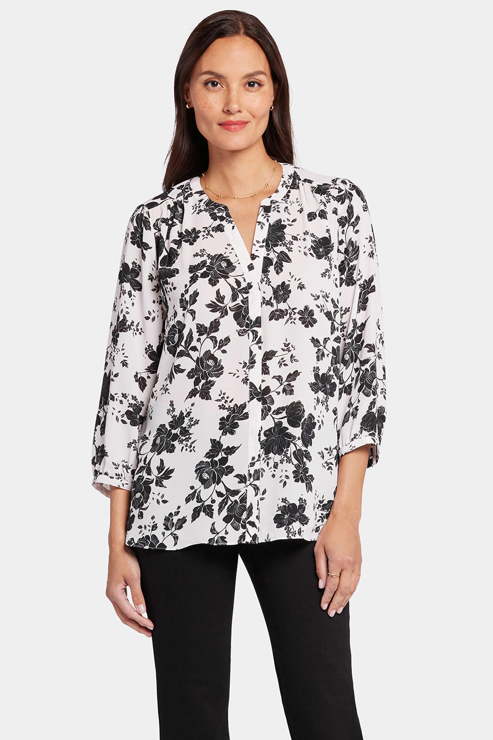 NYDJ Pintuck Blouse  - Penrose