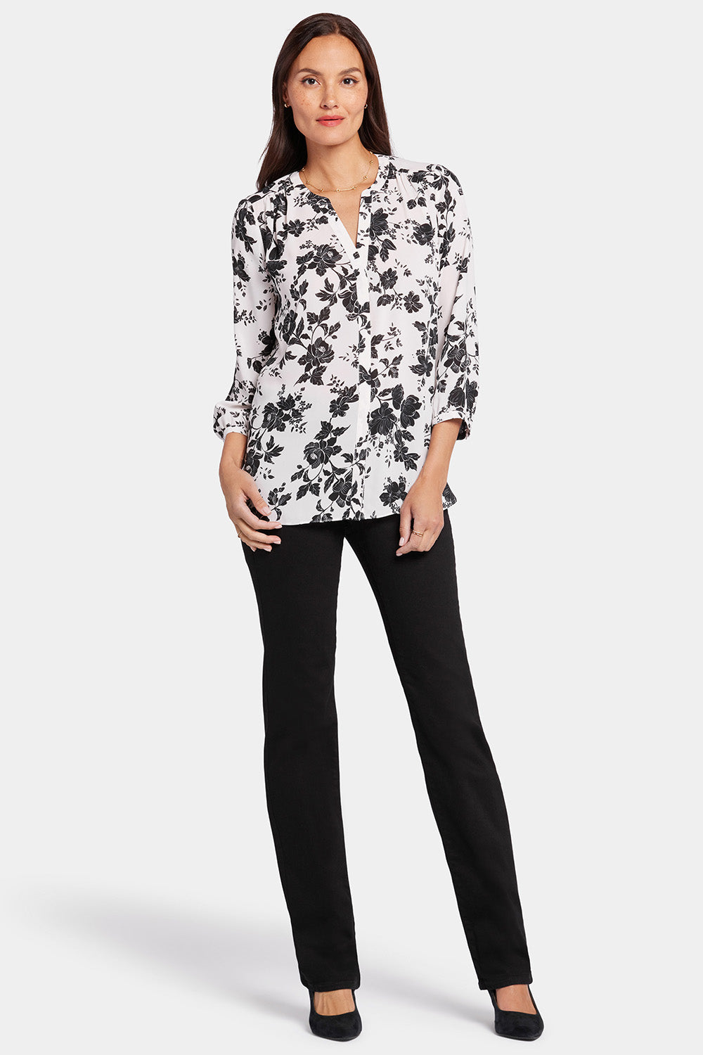 NYDJ Pintuck Blouse  - Penrose