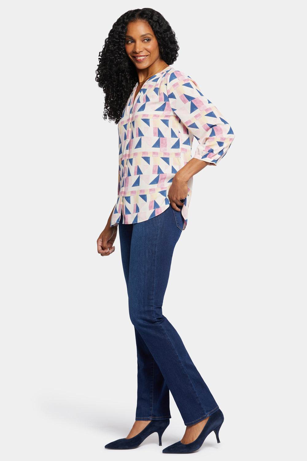 NYDJ Pintuck Blouse  - Marquette