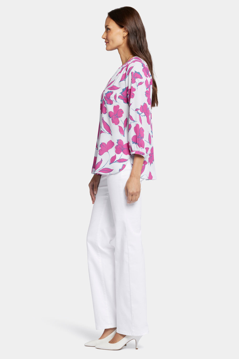 NYDJ Pintuck Blouse  - Ophelia's Orchid
