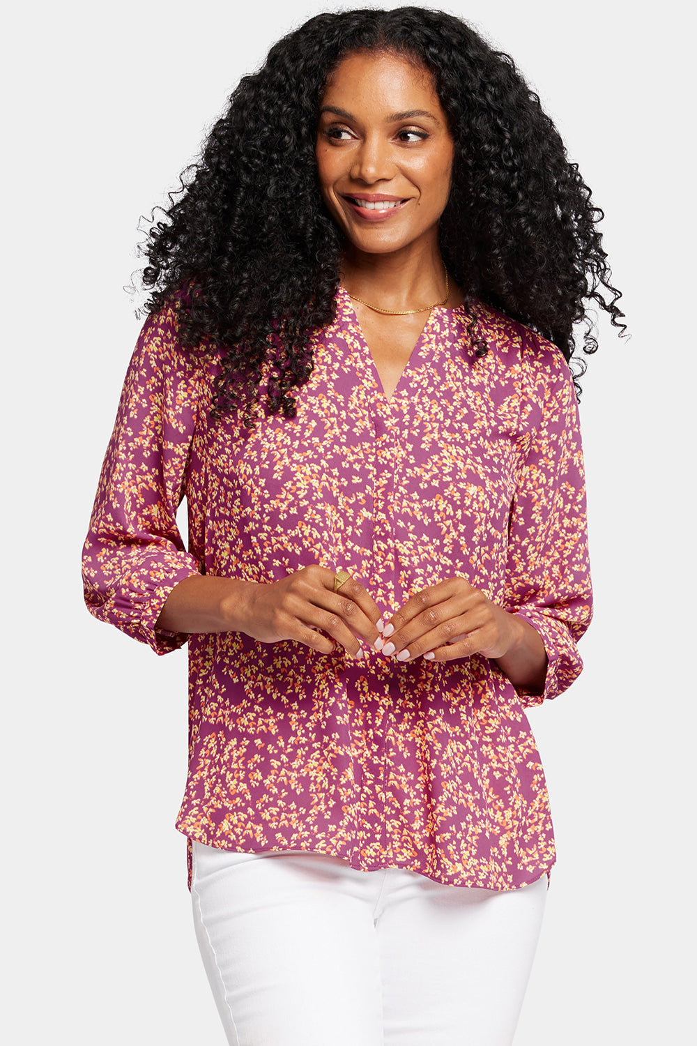 NYDJ Pintuck Blouse  - Claudia