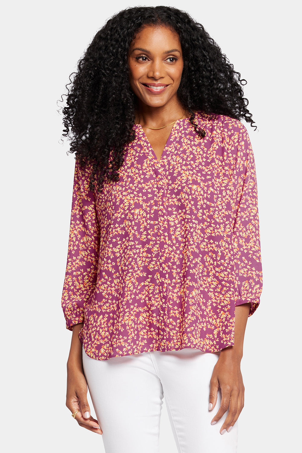 NYDJ Pintuck Blouse  - Claudia