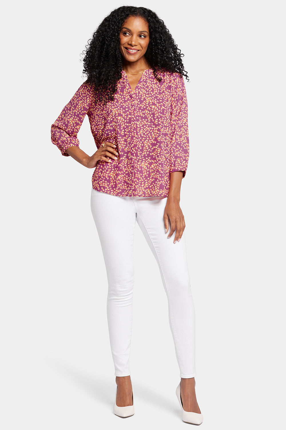 NYDJ Pintuck Blouse  - Claudia