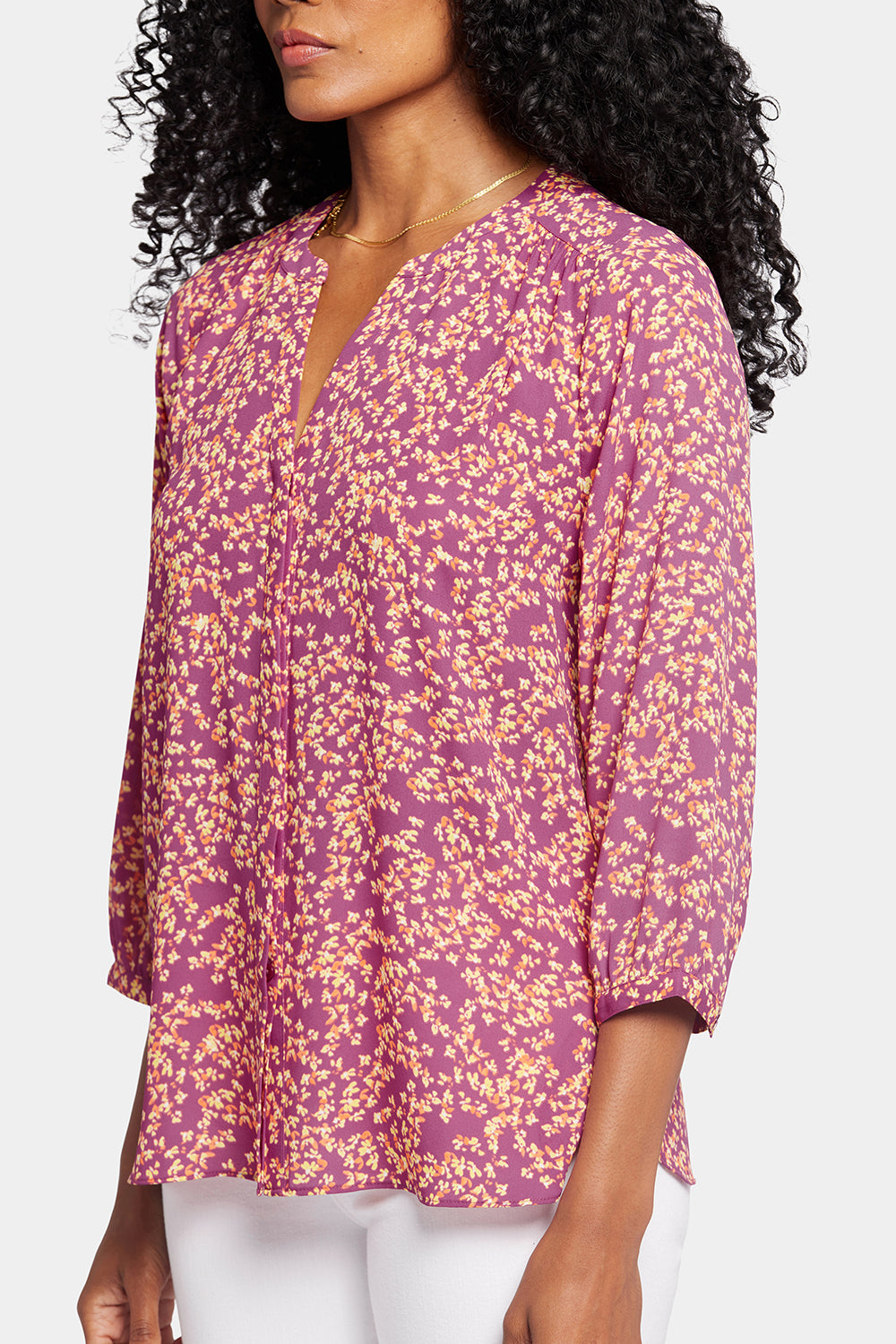 NYDJ Pintuck Blouse  - Claudia