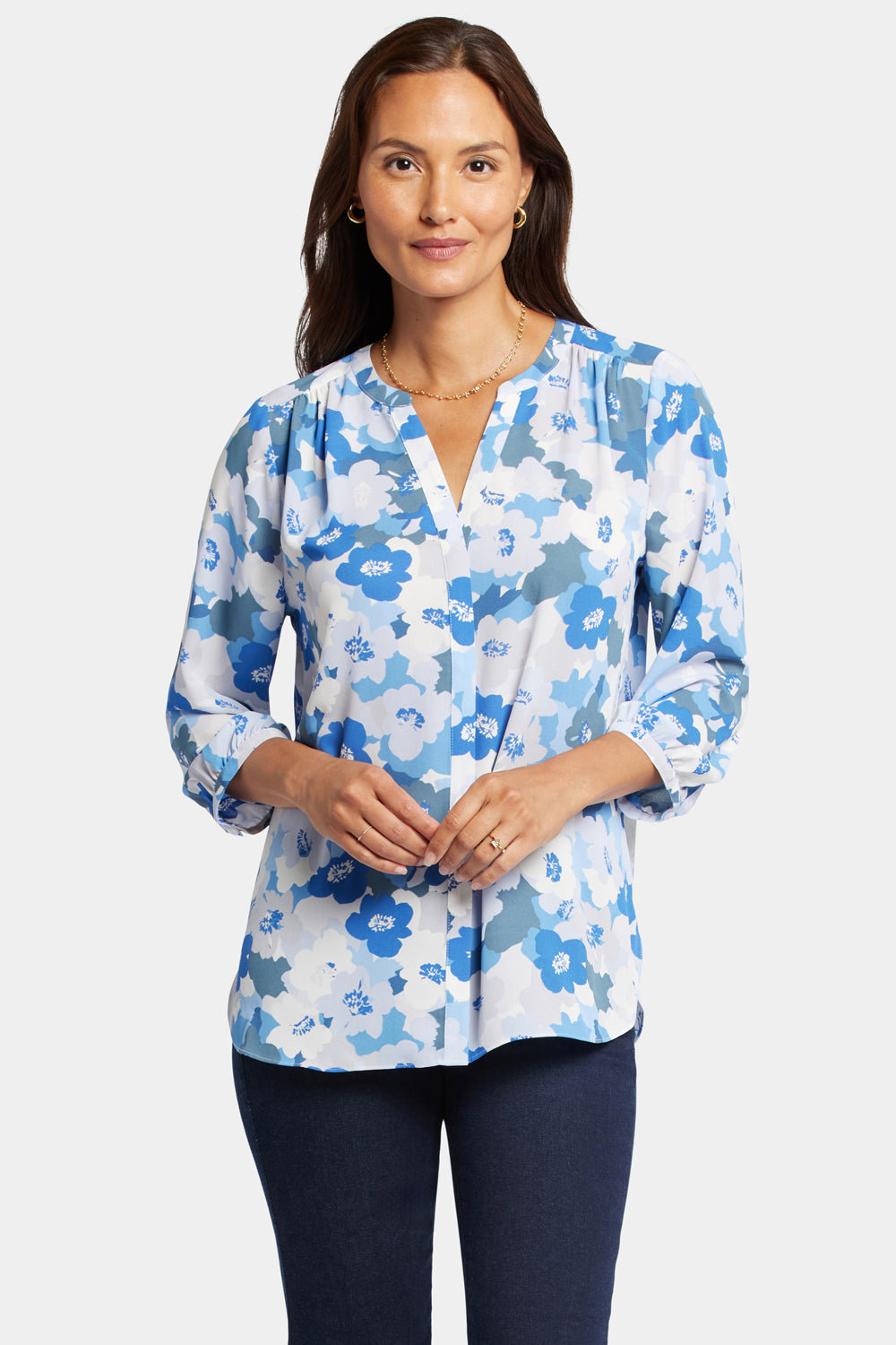NYDJ Pintuck Blouse  - Elena