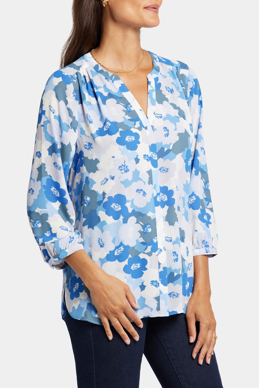 NYDJ Pintuck Blouse  - Elena
