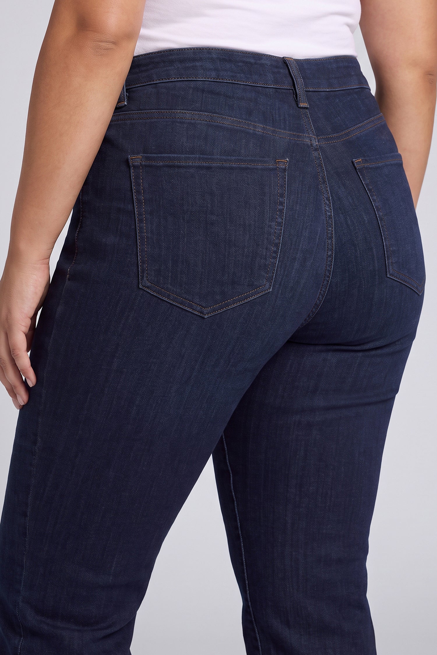 NYDJ Marilyn Straight Jeans In Plus Size In Sure Stretch® Denim - Obsidian Blue