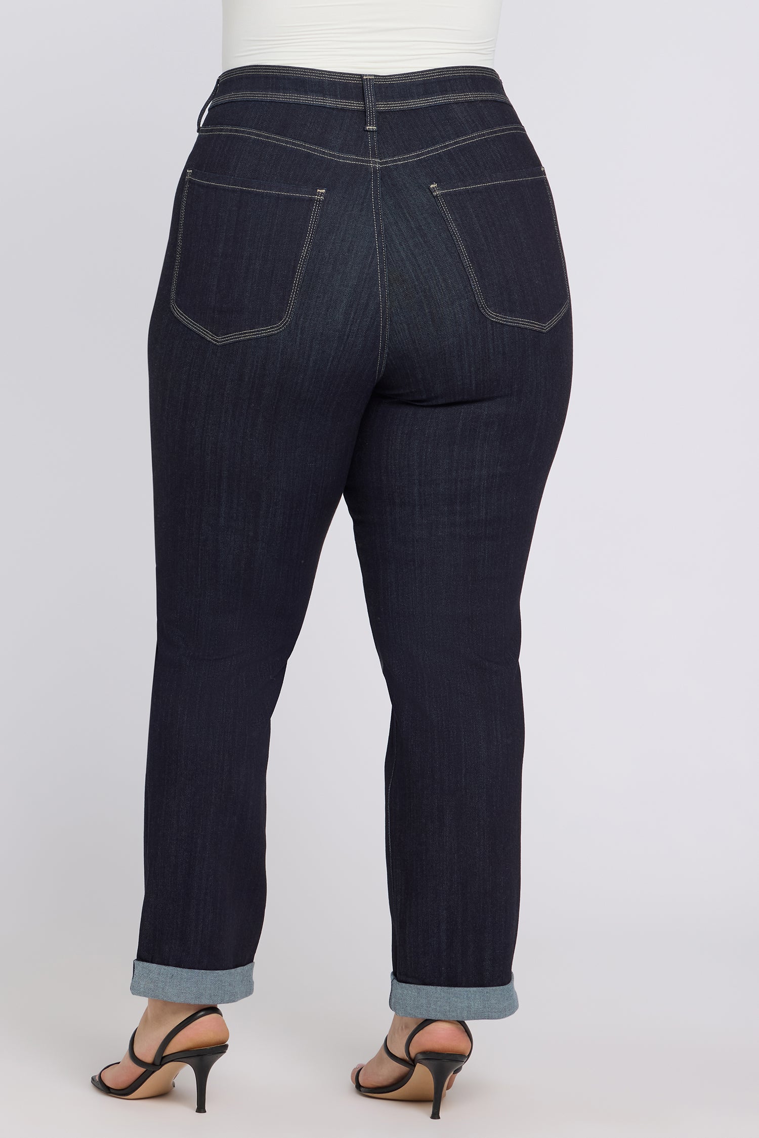 NYDJ Marilyn Straight Jeans In Plus Size In Sure Stretch® Denim With High Rise And Triple Stitching - Morning Tides