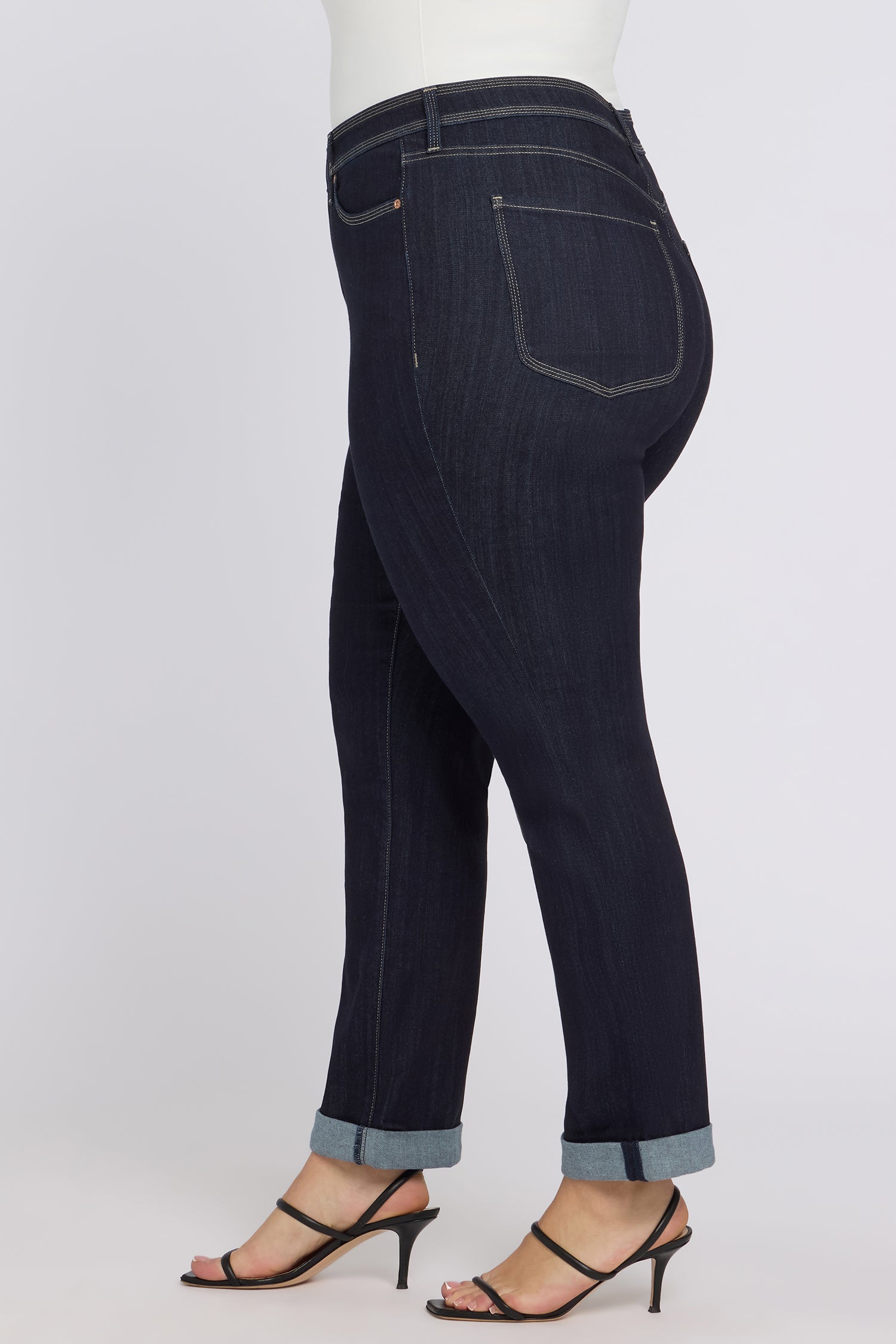 NYDJ Marilyn Straight Jeans In Plus Size In Sure Stretch® Denim With High Rise And Triple Stitching - Morning Tides