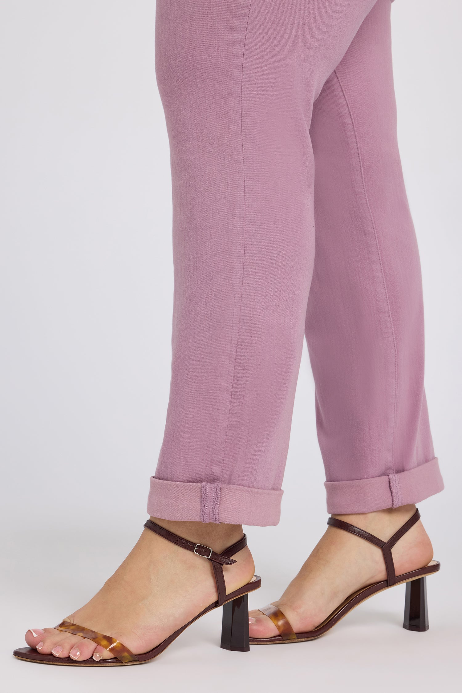 NYDJ Marilyn Straight Jeans In Plus Size In Sure Stretch® Denim With High Rise And Triple Stitching - Dusky Daisy