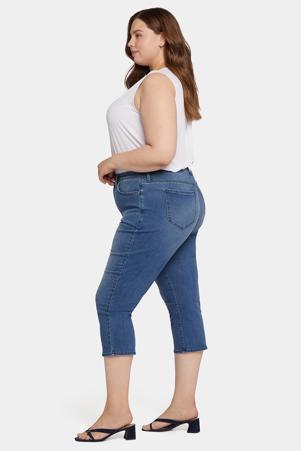 NYDJ Joni Relaxed Capri Jeans In Plus Size In Cool Embrace® Denim With High Rise - Splendid