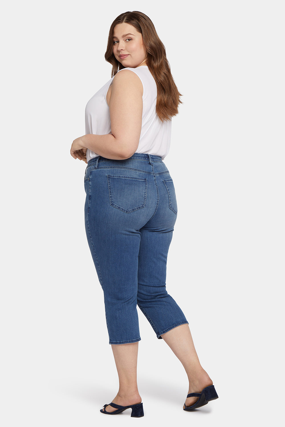 NYDJ Joni Relaxed Capri Jeans In Plus Size In Cool Embrace® Denim With High Rise - Splendid