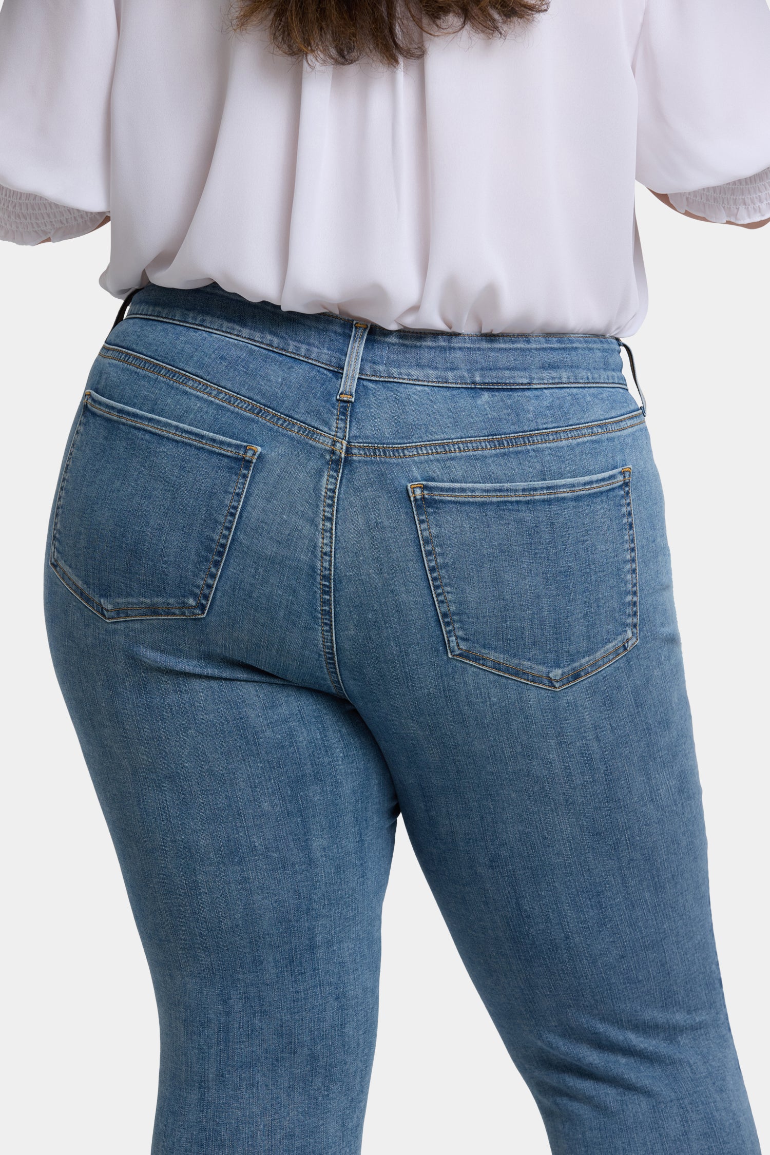 NYDJ Marilyn Straight Ankle Jeans In Plus Size In Cool Embrace® Denim - Minorca Isle