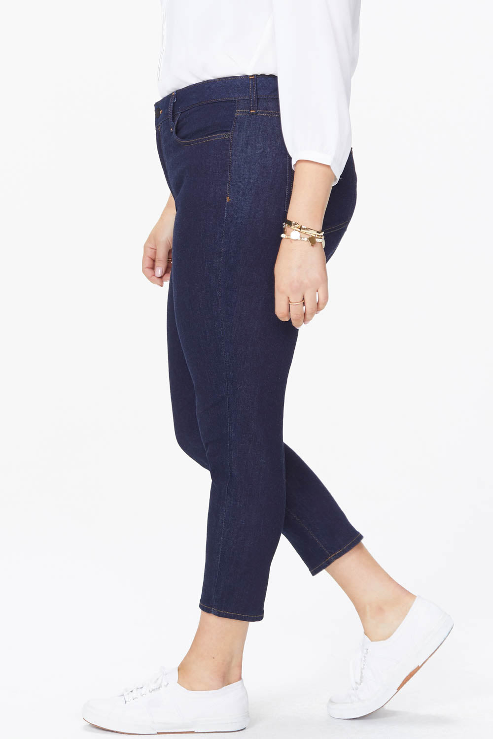 NYDJ Alina Skinny Ankle Jeans In Plus Size  - Rinse