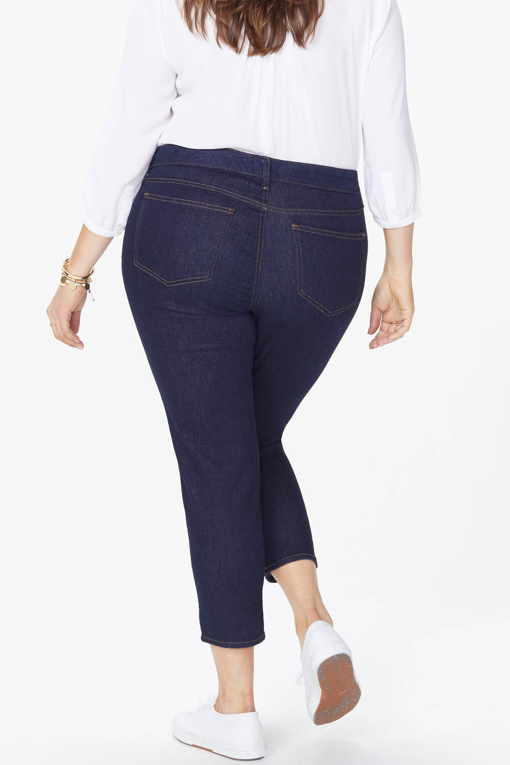 NYDJ Alina Skinny Ankle Jeans In Plus Size  - Rinse