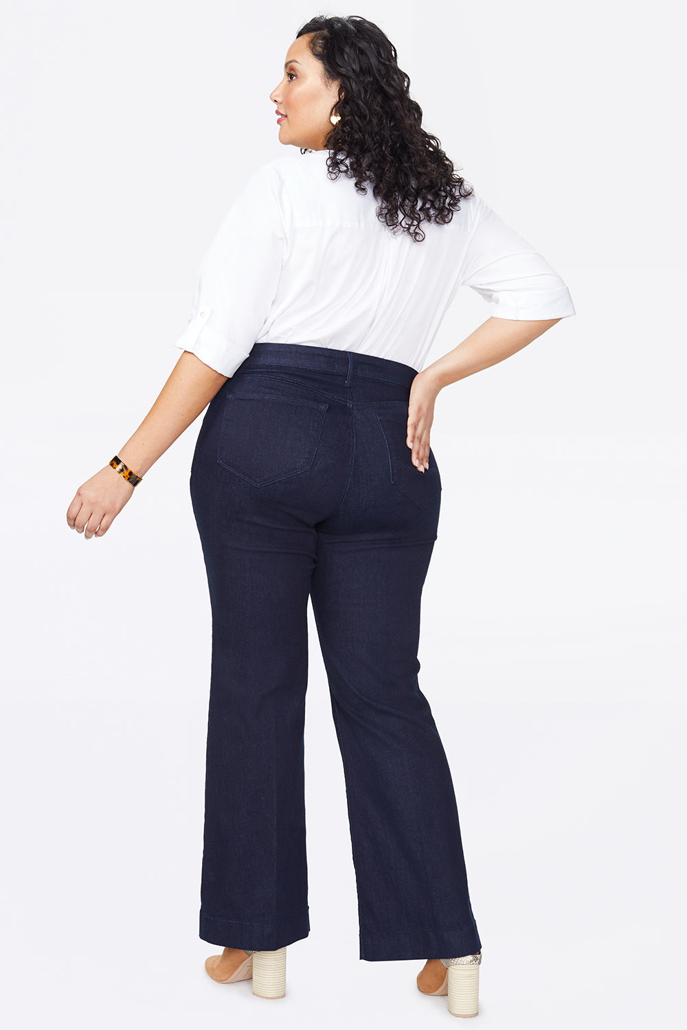 NYDJ Teresa Trouser Jeans In Plus Size  - Rinse