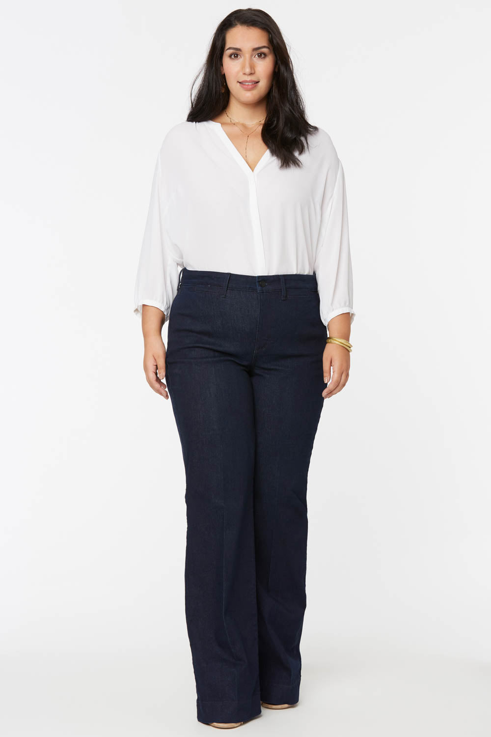 NYDJ Teresa Trouser Jeans In Plus Size  - Rinse