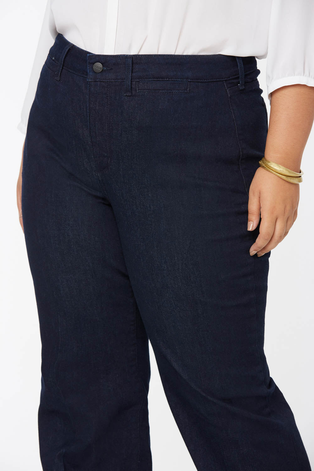 NYDJ Teresa Trouser Jeans In Plus Size  - Rinse