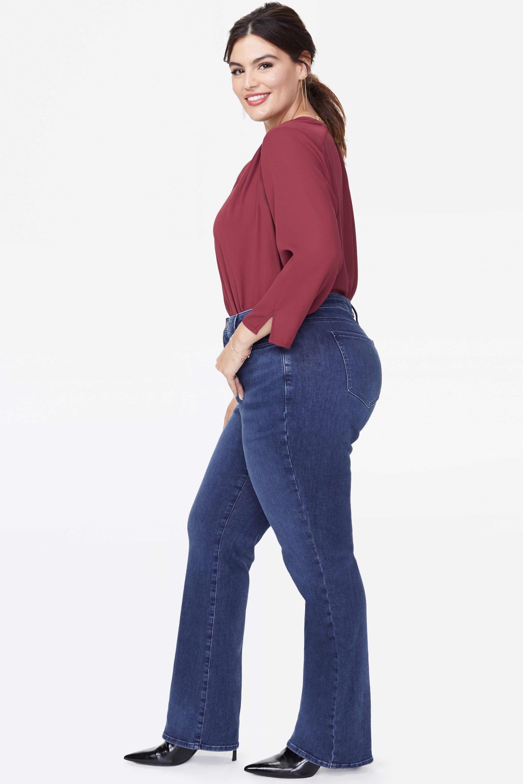 NYDJ Barbara Bootcut Jeans In Plus Size  - Habana