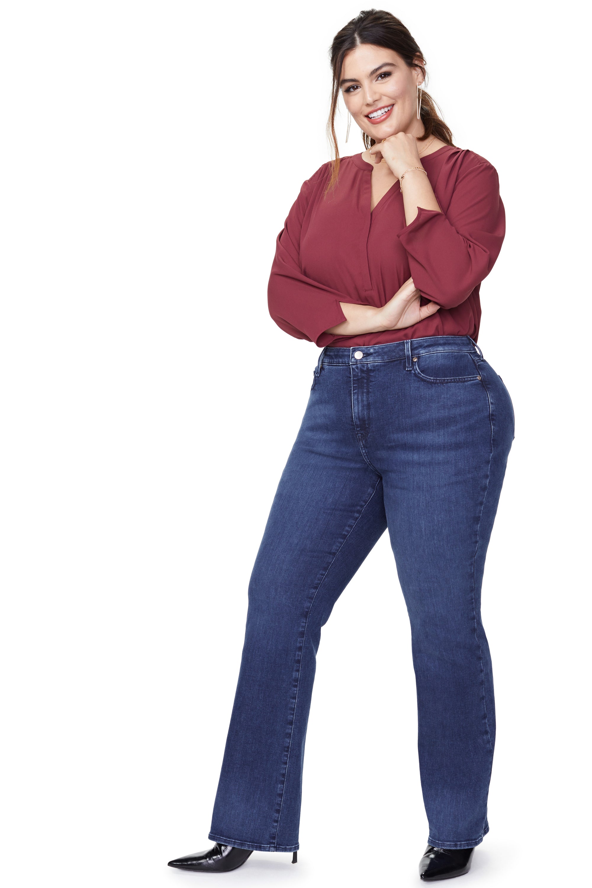 NYDJ Barbara Bootcut Jeans In Plus Size  - Habana