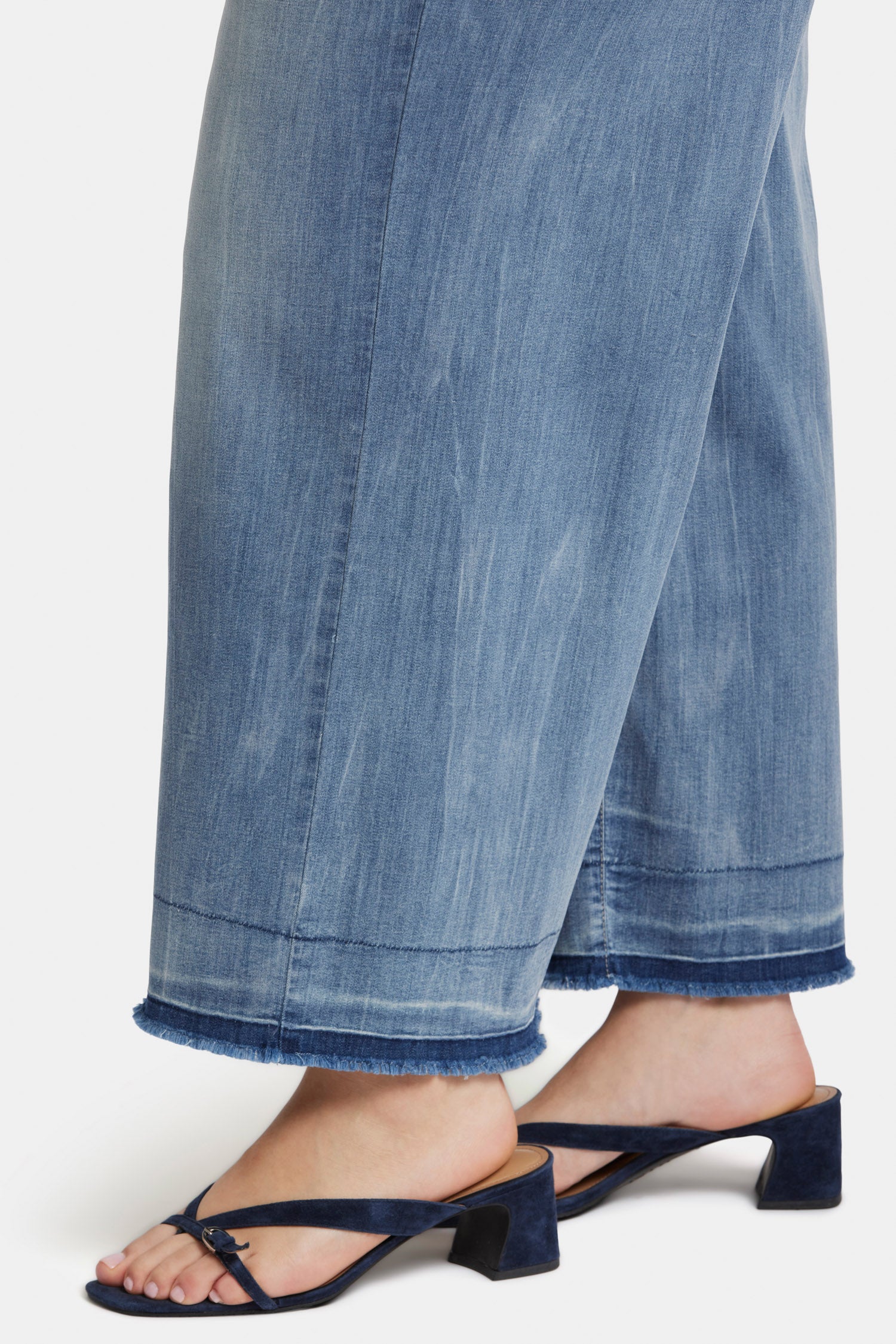 NYDJ Mona Wide Leg Trouser Ankle Jeans In Plus Size With High Rise  - State