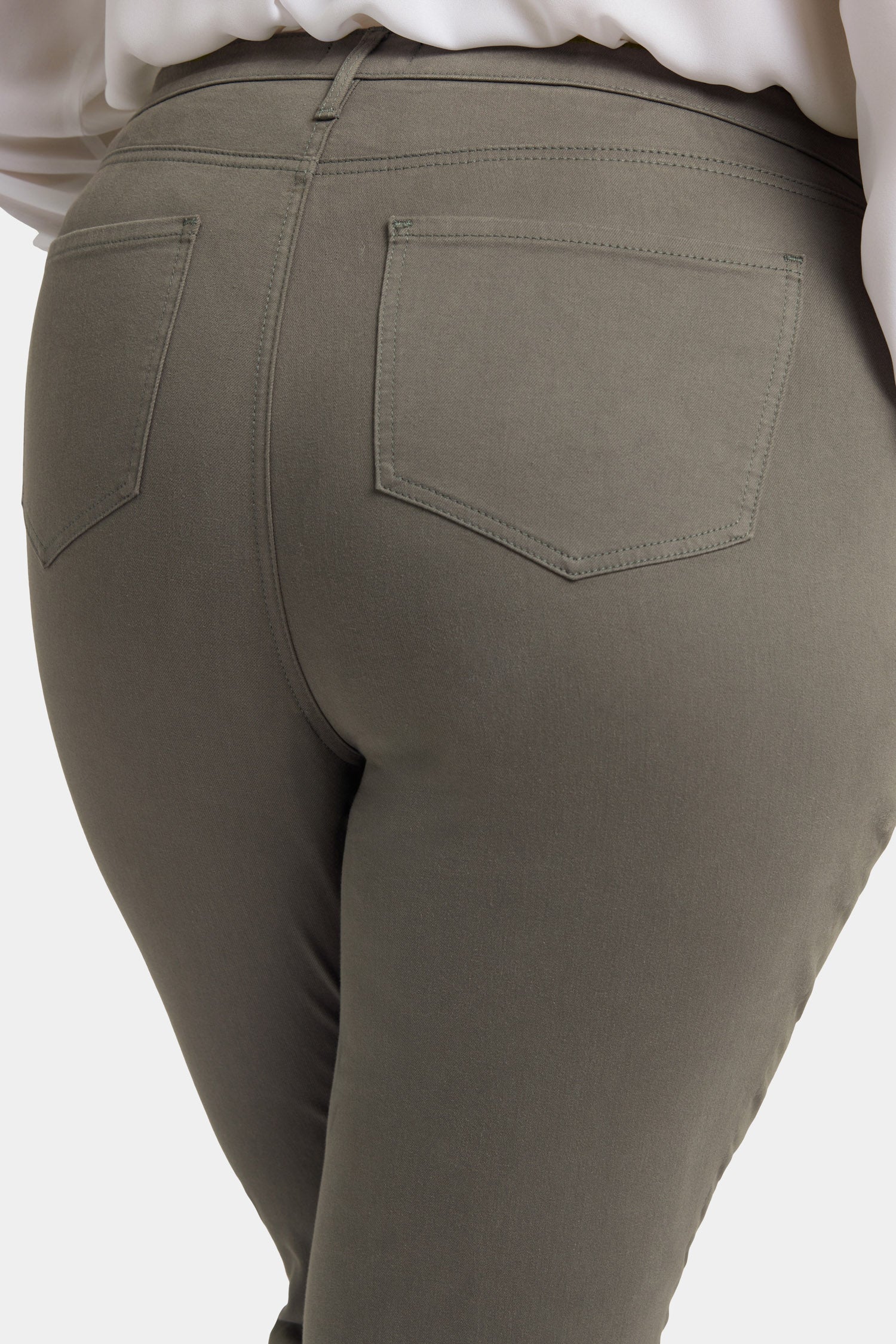 NYDJ Margot Girlfriend Jeans In Plus Size With Cuffs - Vine Leaf