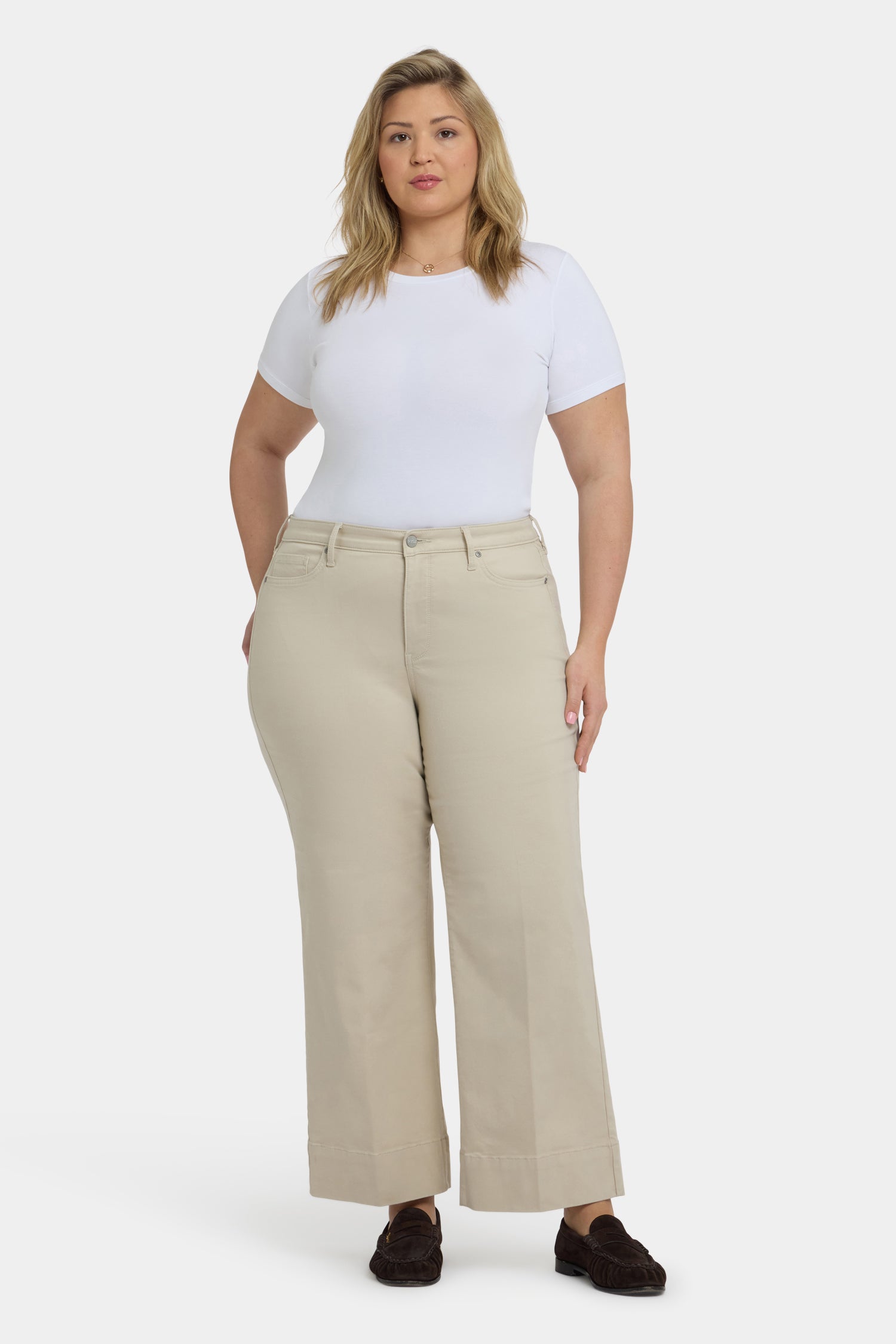 NYDJ Teresa Wide Leg Ankle Jeans In Plus Size With 3