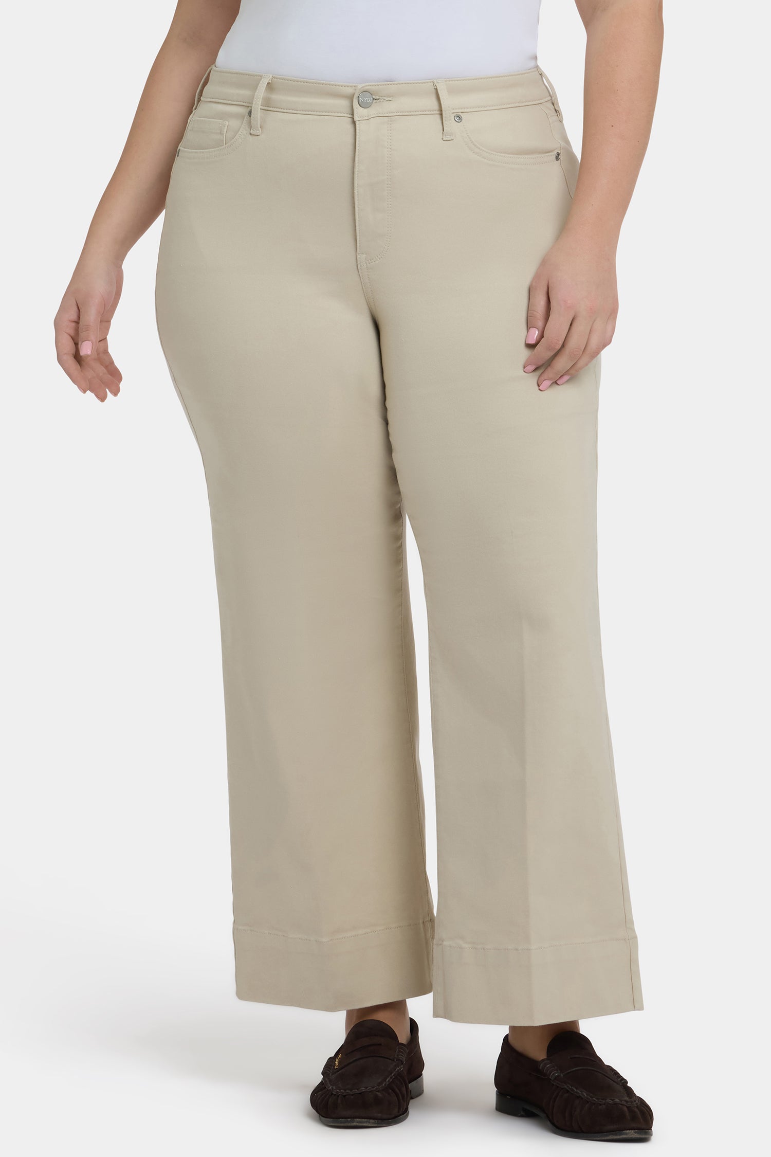 NYDJ Teresa Wide Leg Ankle Jeans In Plus Size With 3