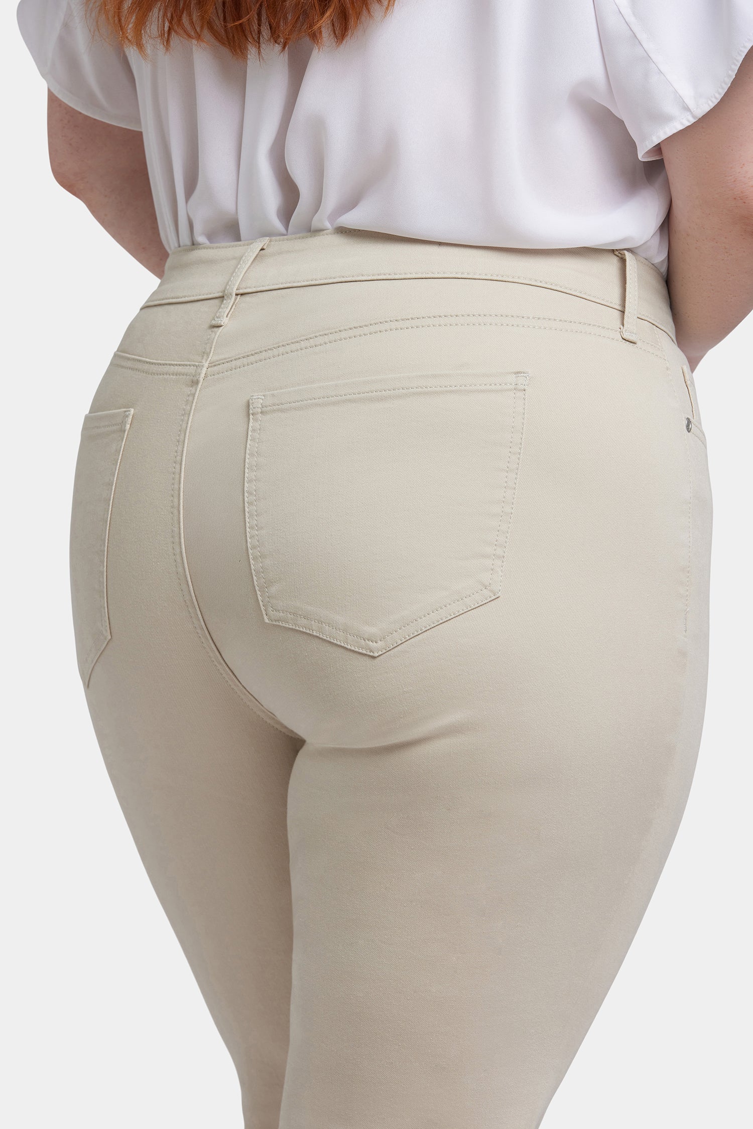 NYDJ Marilyn Straight Ankle Jeans In Plus Size  - Feather