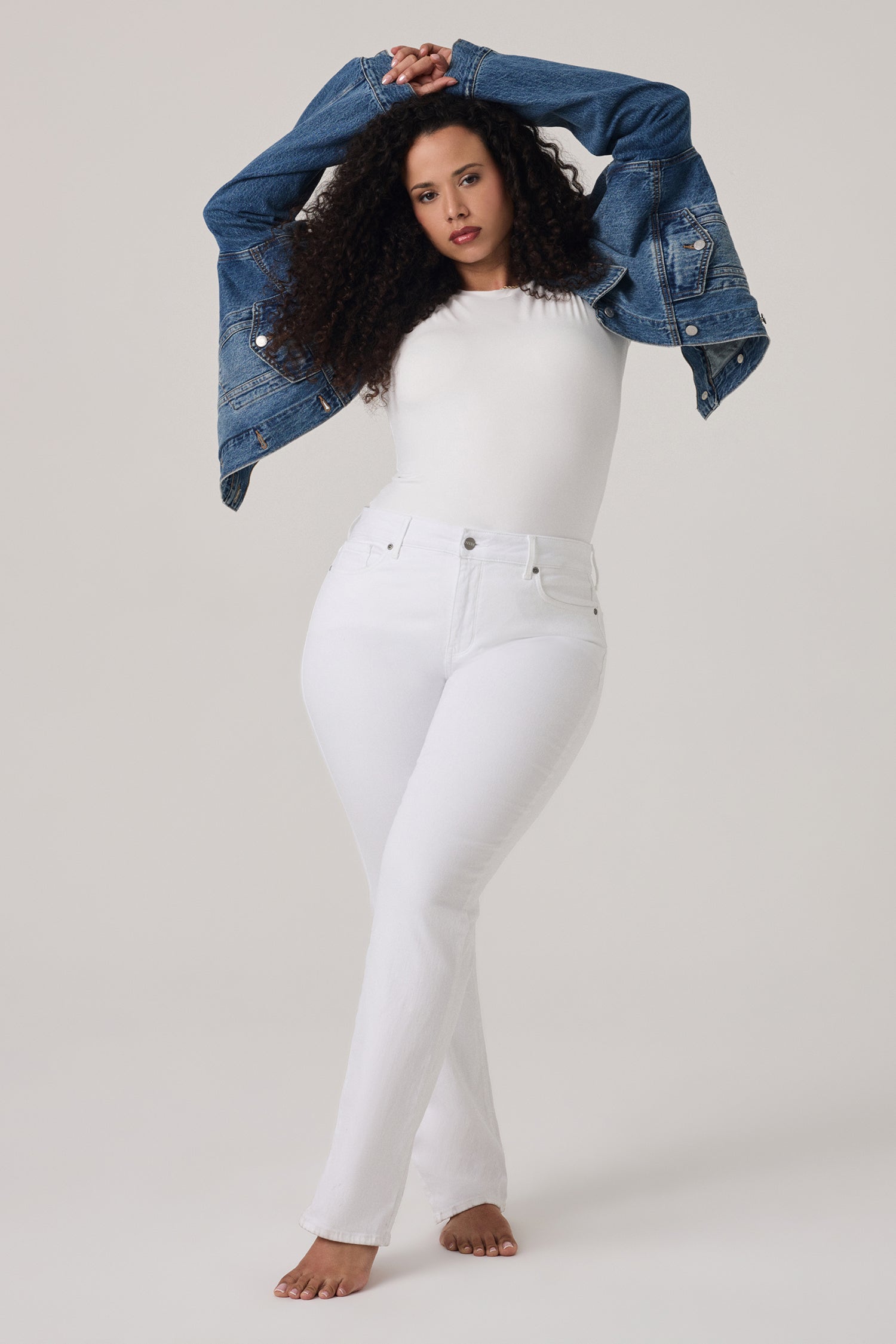 NYDJ Marilyn Straight Jeans In Plus Size  - Optic White