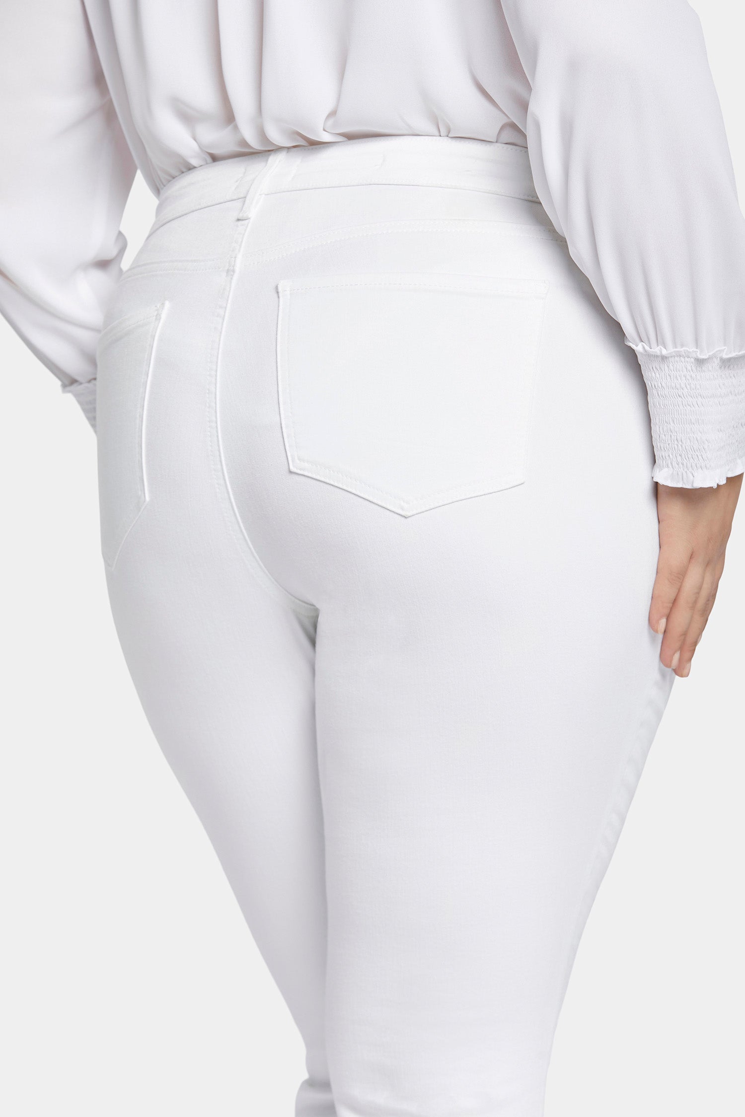 NYDJ Marilyn Straight Jeans In Plus Size  - Optic White