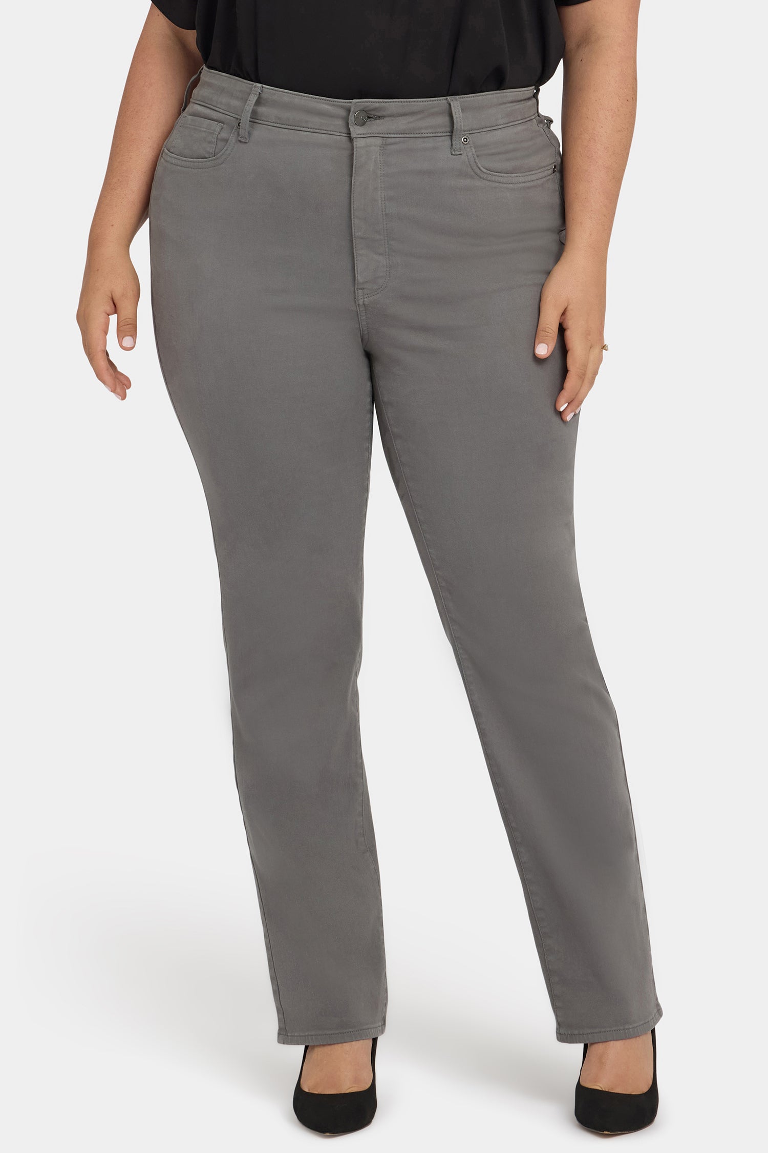 NYDJ Marilyn Straight Jeans In Plus Size With High Rise And 31