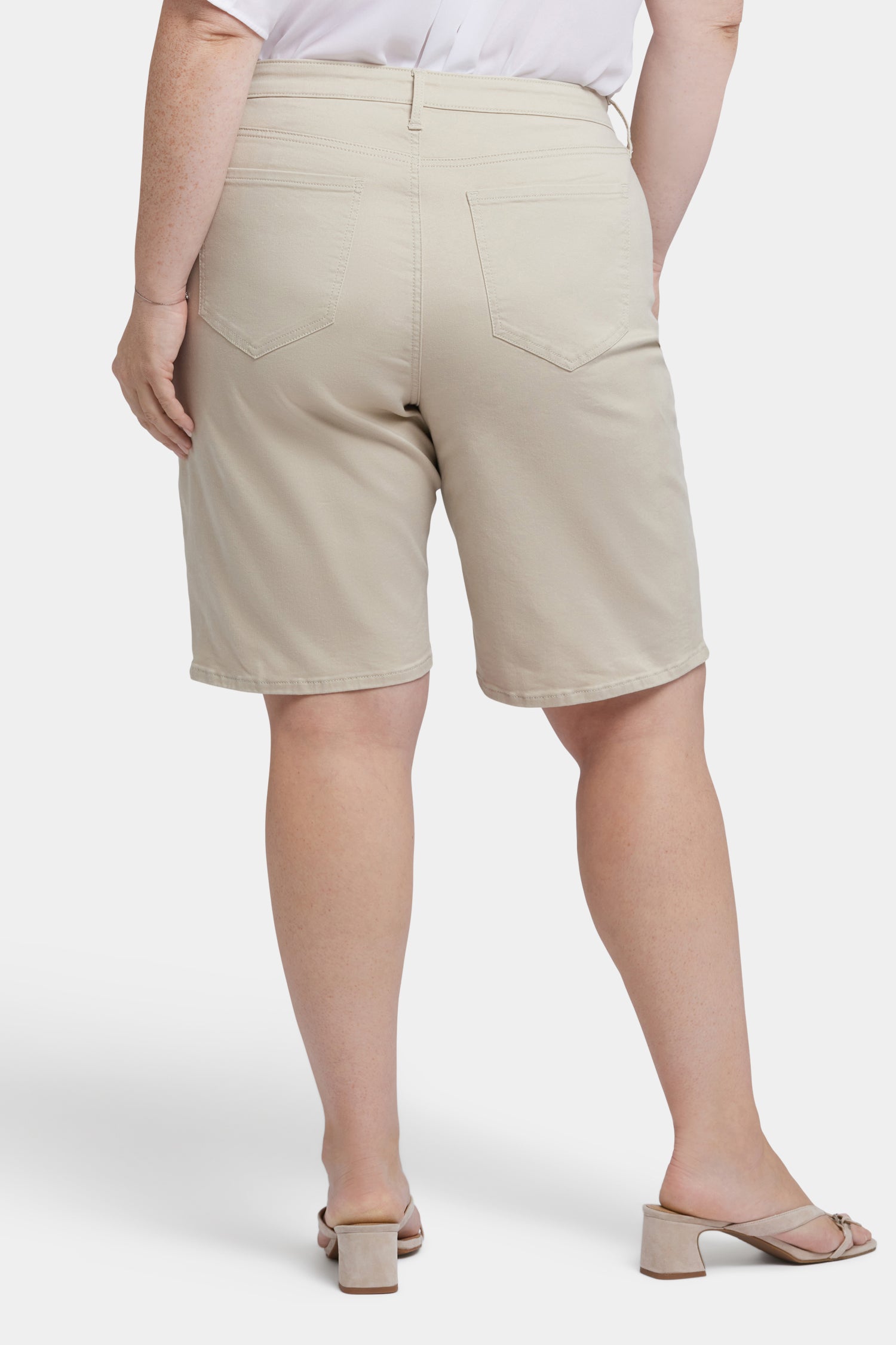 NYDJ Lilly Denim Shorts In Plus Size  - Feather