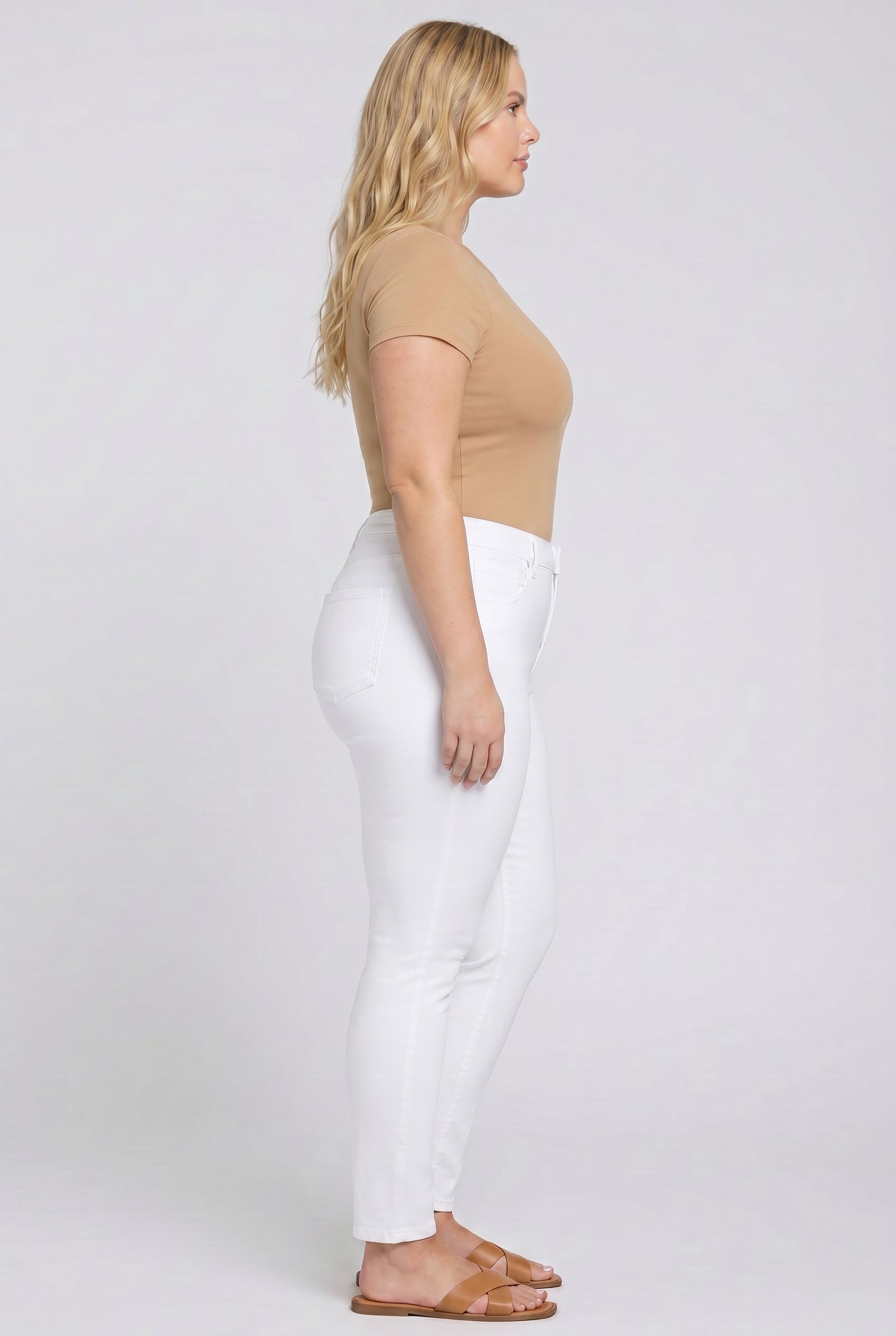 NYDJ Ami Skinny Jeans In Plus Size  - Optic White