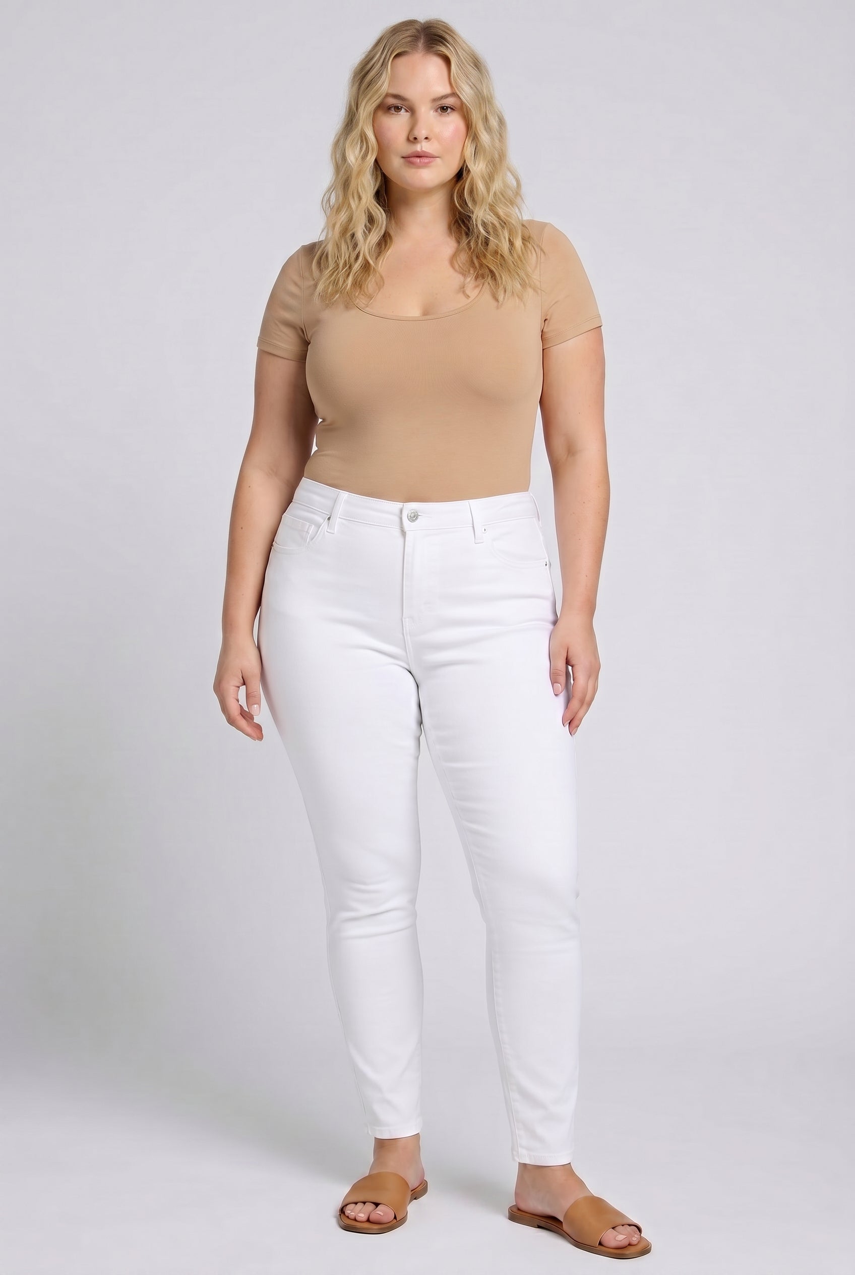 NYDJ Ami Skinny Jeans In Plus Size  - Optic White