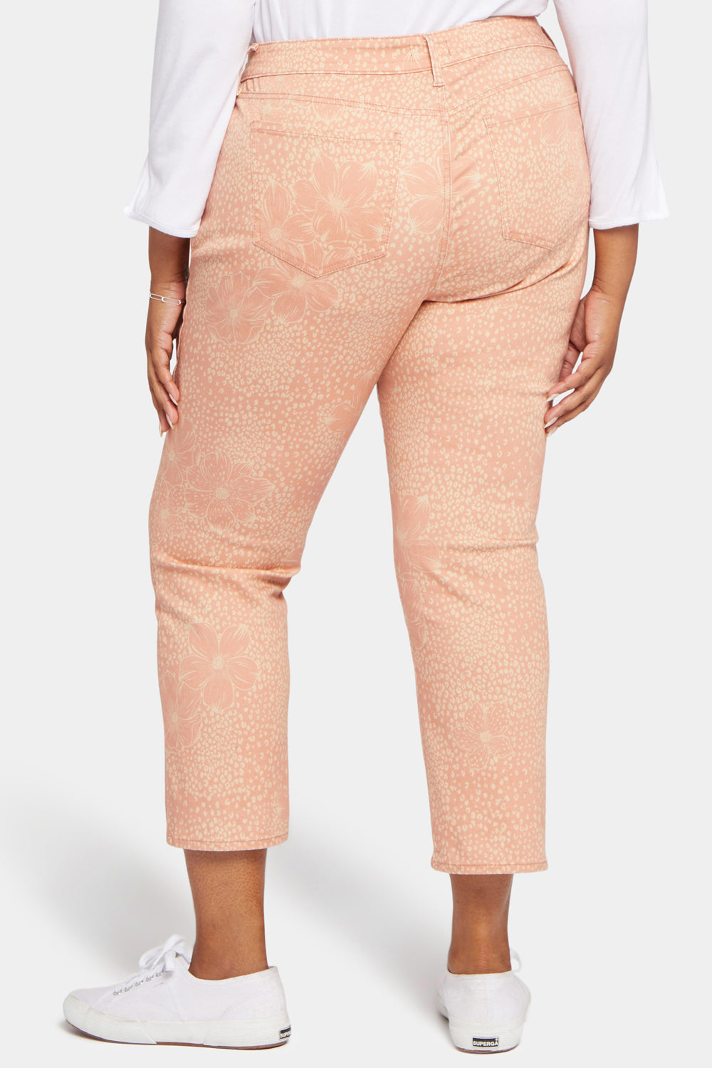 NYDJ Marilyn Straight Ankle Jeans In Plus Size  - Mirage Leopard