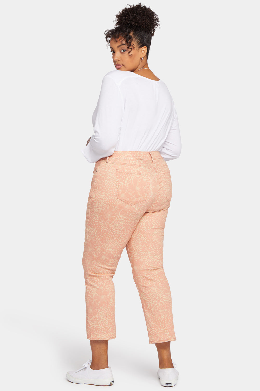 NYDJ Marilyn Straight Ankle Jeans In Plus Size  - Mirage Leopard