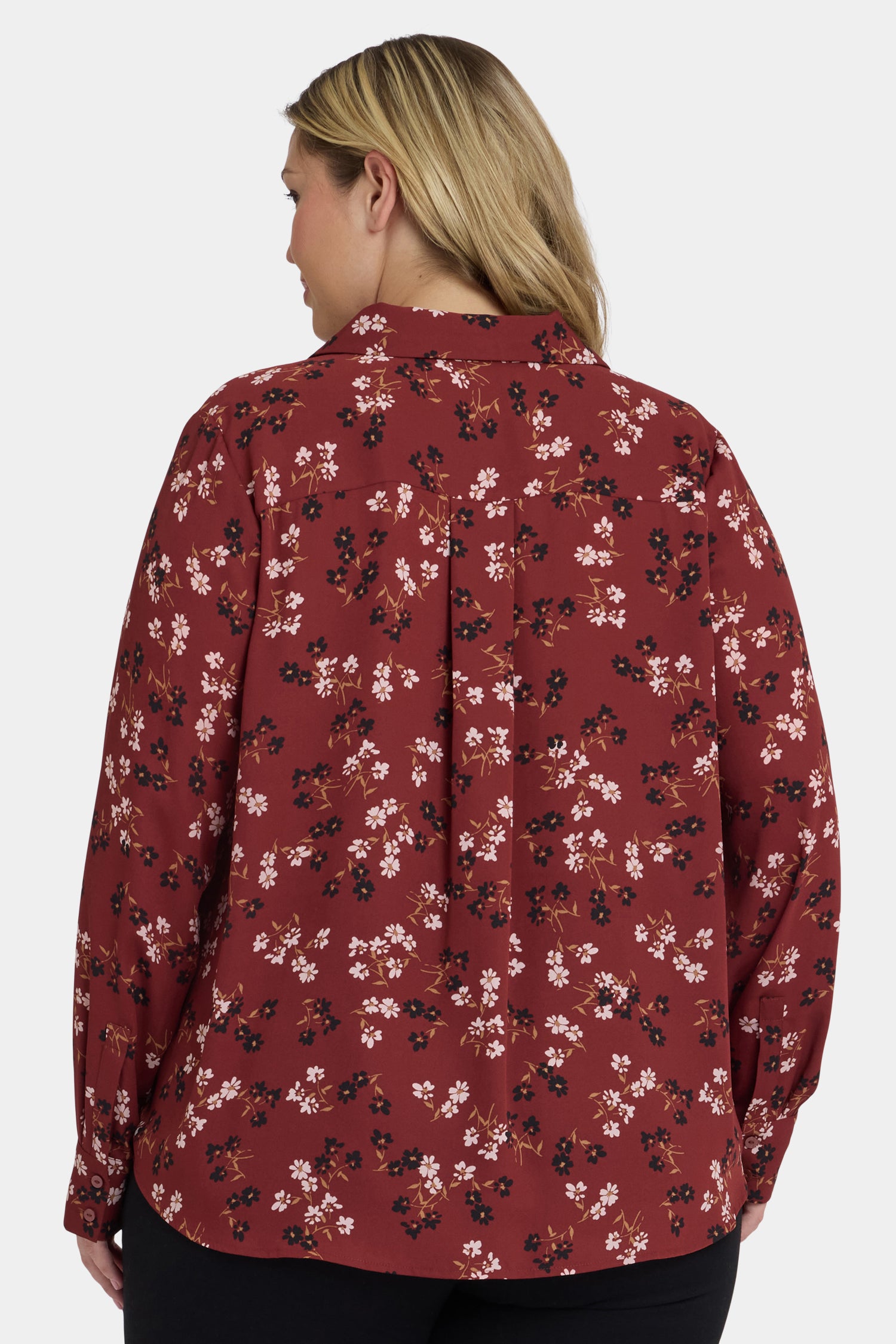 NYDJ Tuxedo Blouse In Plus Size  - Bienvenue