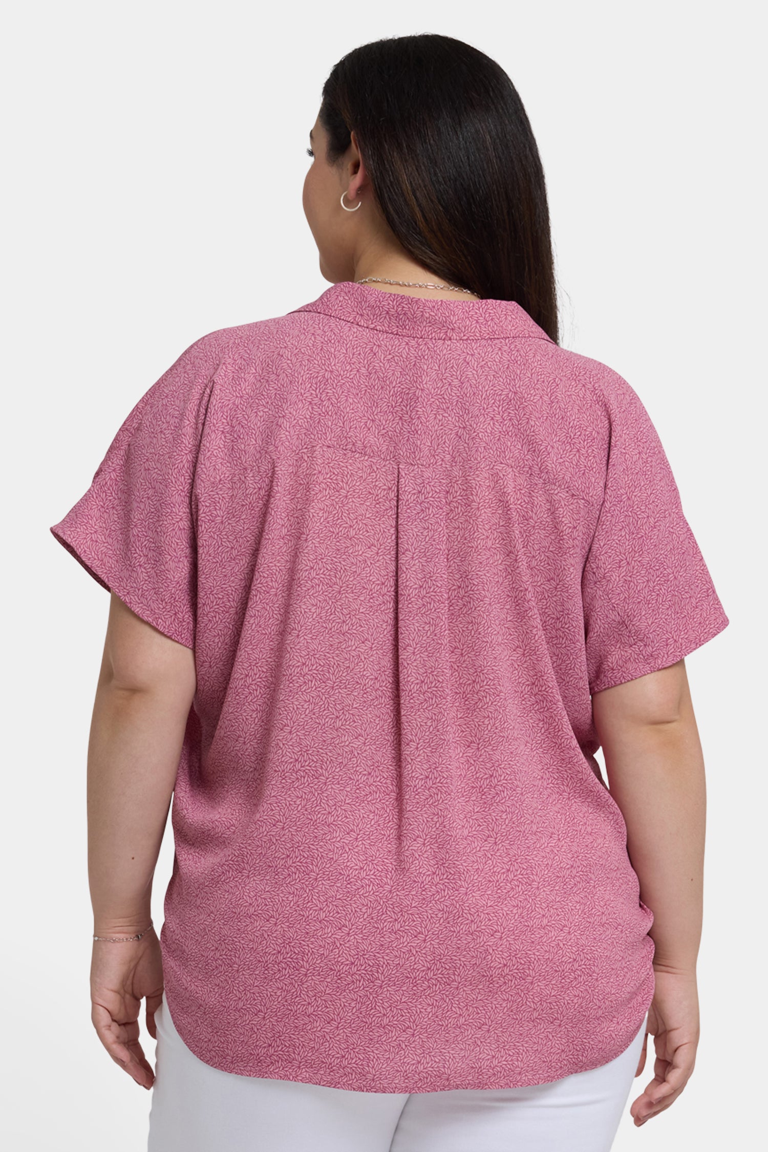 NYDJ Becky Short Sleeved Blouse In Plus Size  - Bonavista